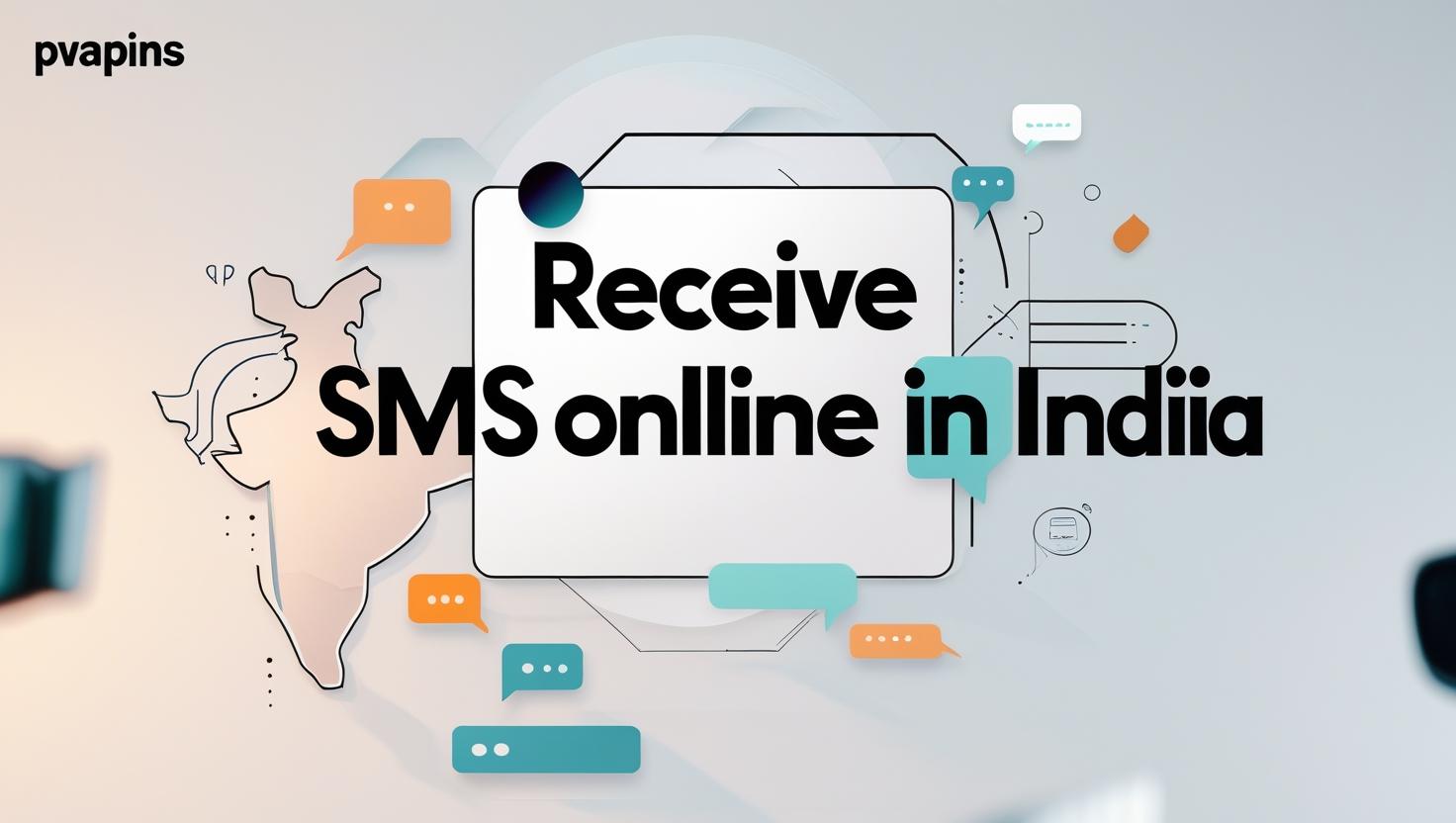 Digital SMS verification blog cover with India map and message icons