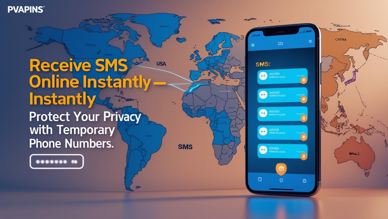 Receive SMS online with PVAPins temporary number