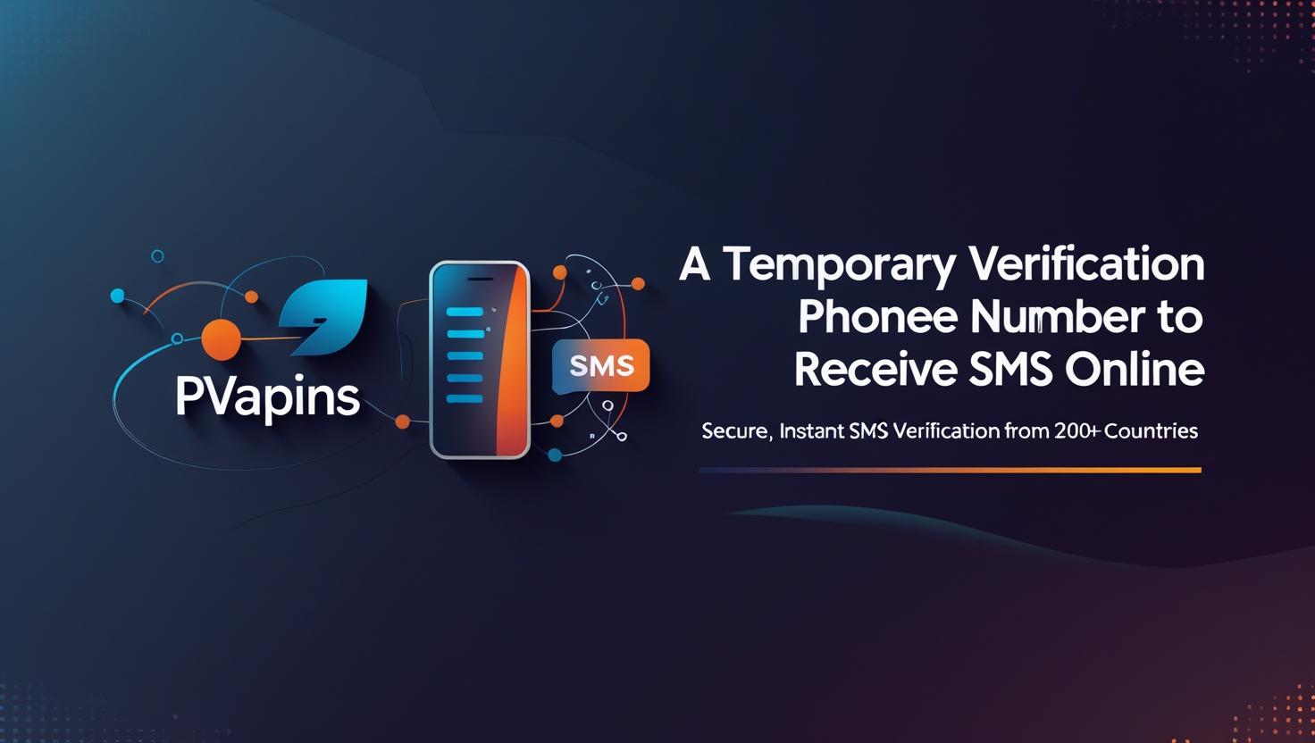 Temporary phone number for SMS verification banner