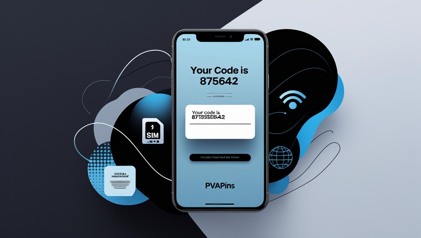 One-time code received via temporary number