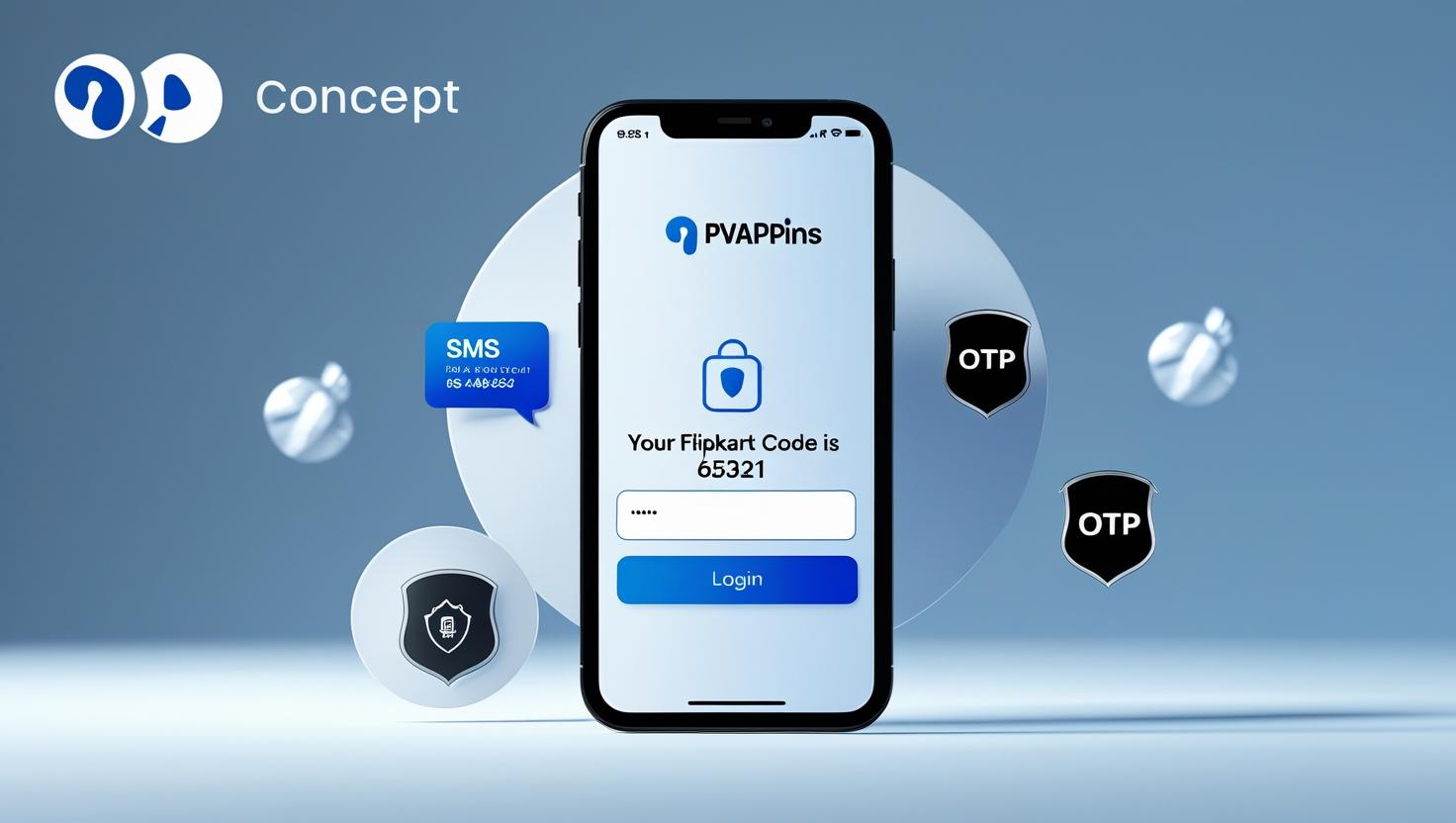 PVAPins dashboard receiving Flipkart code