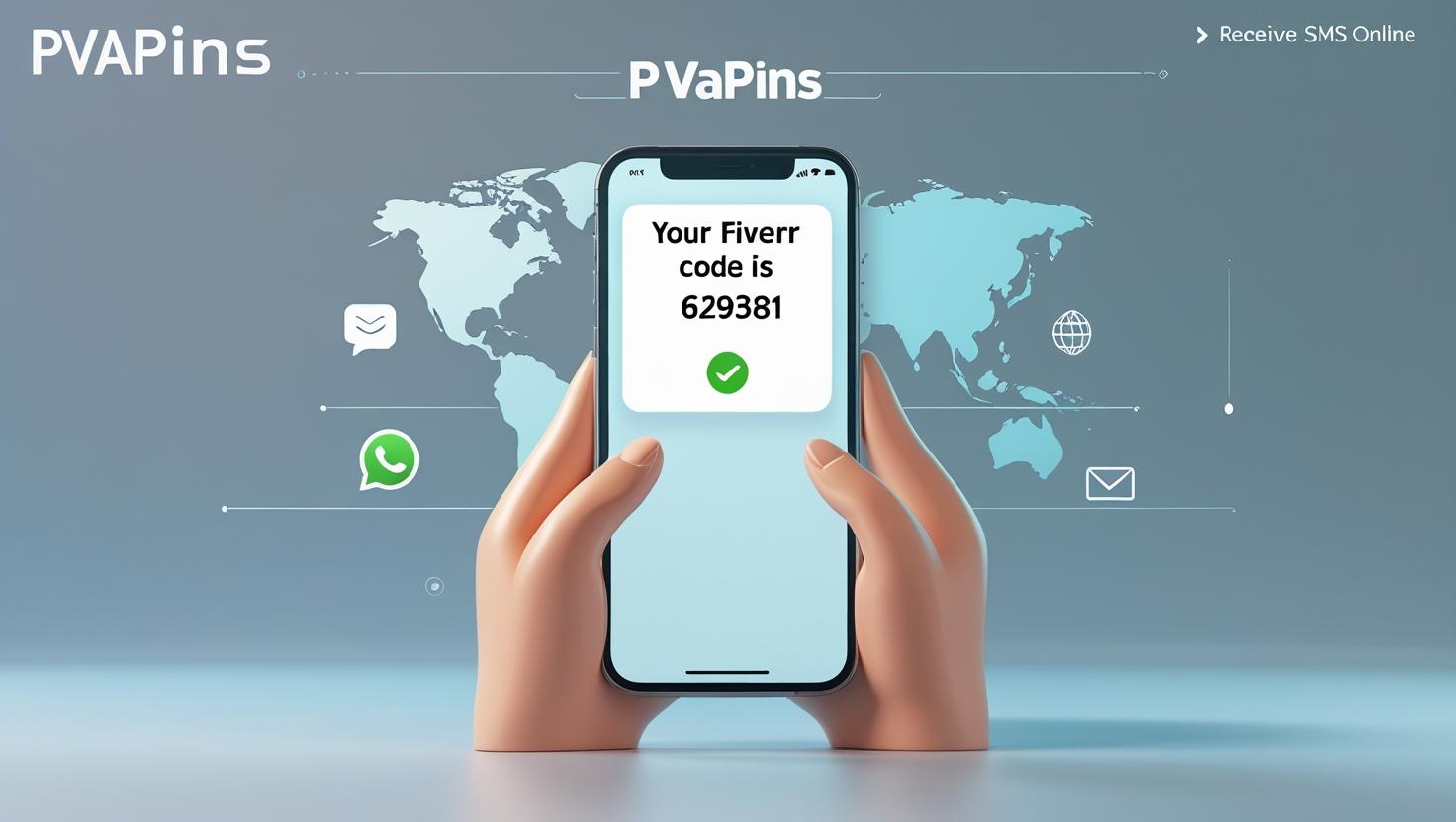 Receive Fiverr verification SMS online without a SIM card