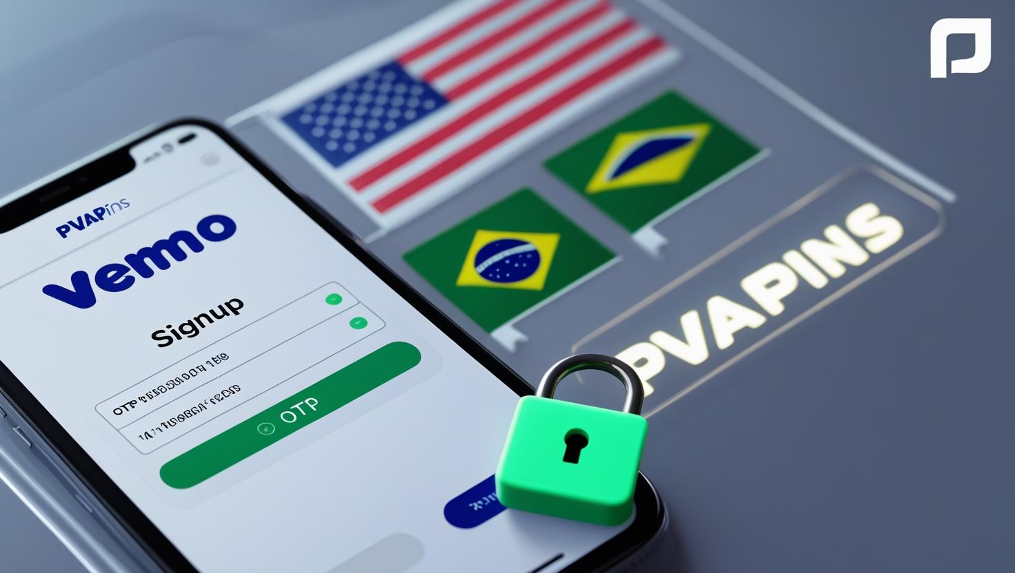 Registering a Venmo account without a phone number using a secure virtual number service