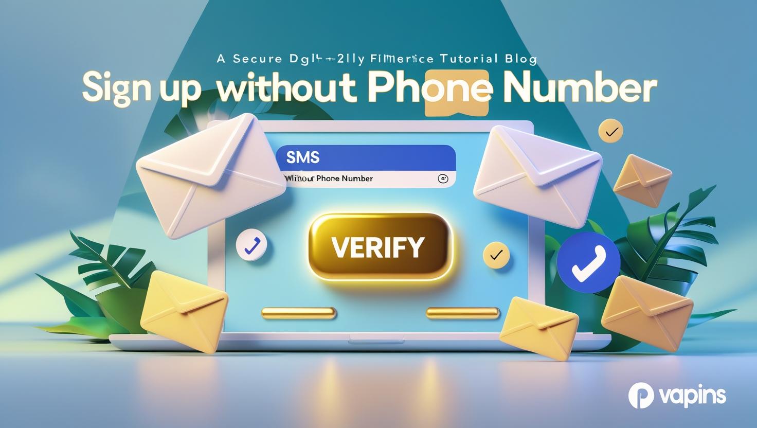 Secure online account verification with SMS icon