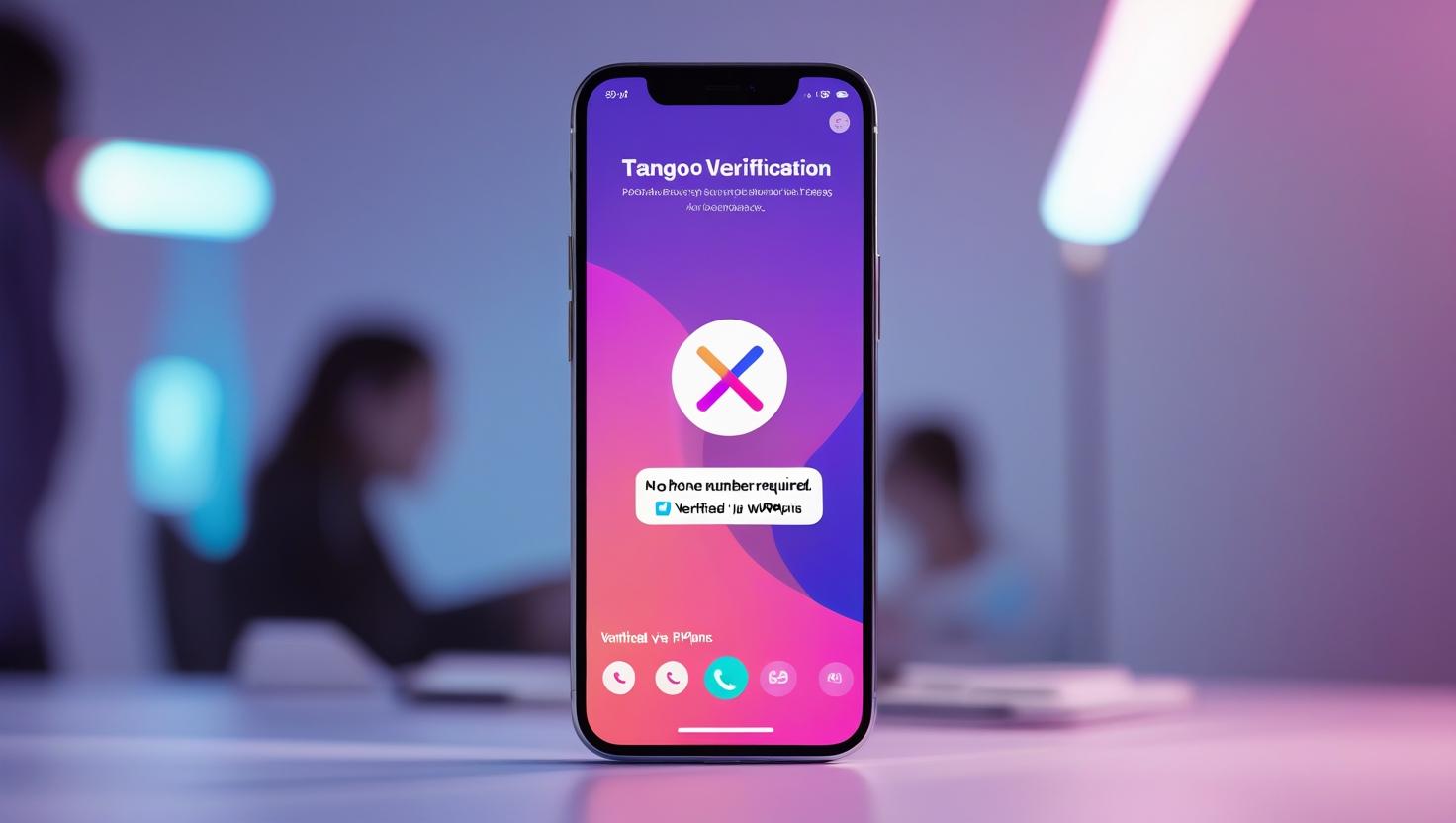 Tango login screen using PVAPins
