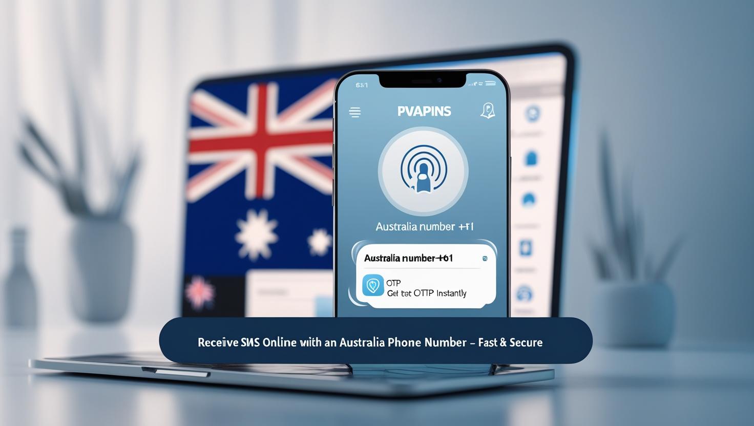 australia number +61 SMS code shown