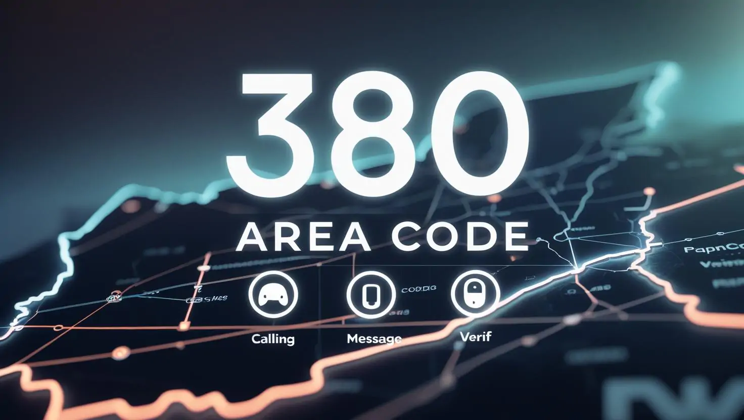 380 Area Code with PVAPins logo