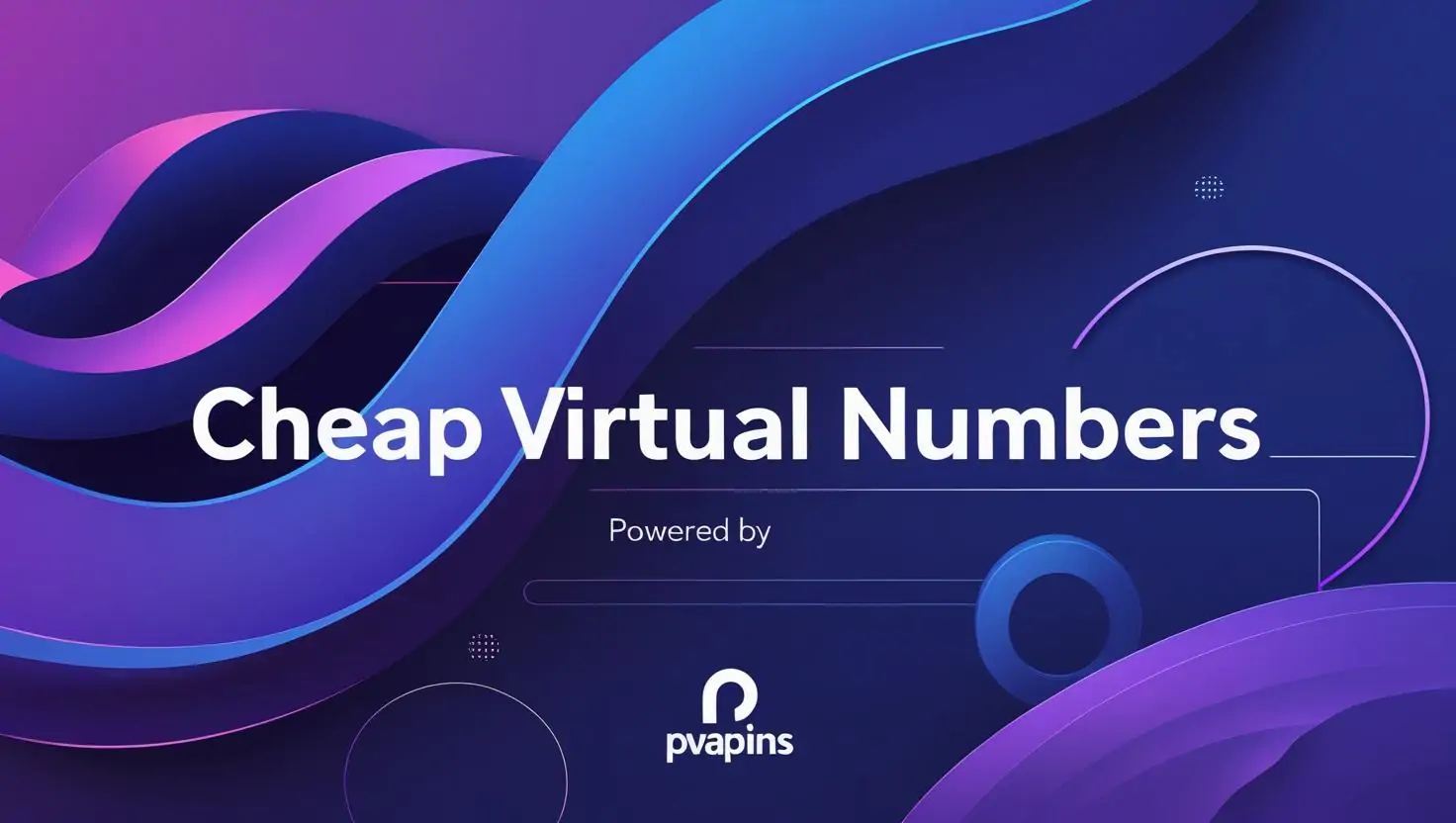 Banner showing Cheap Virtual Numbers and PVAPins branding for affordable OTP services