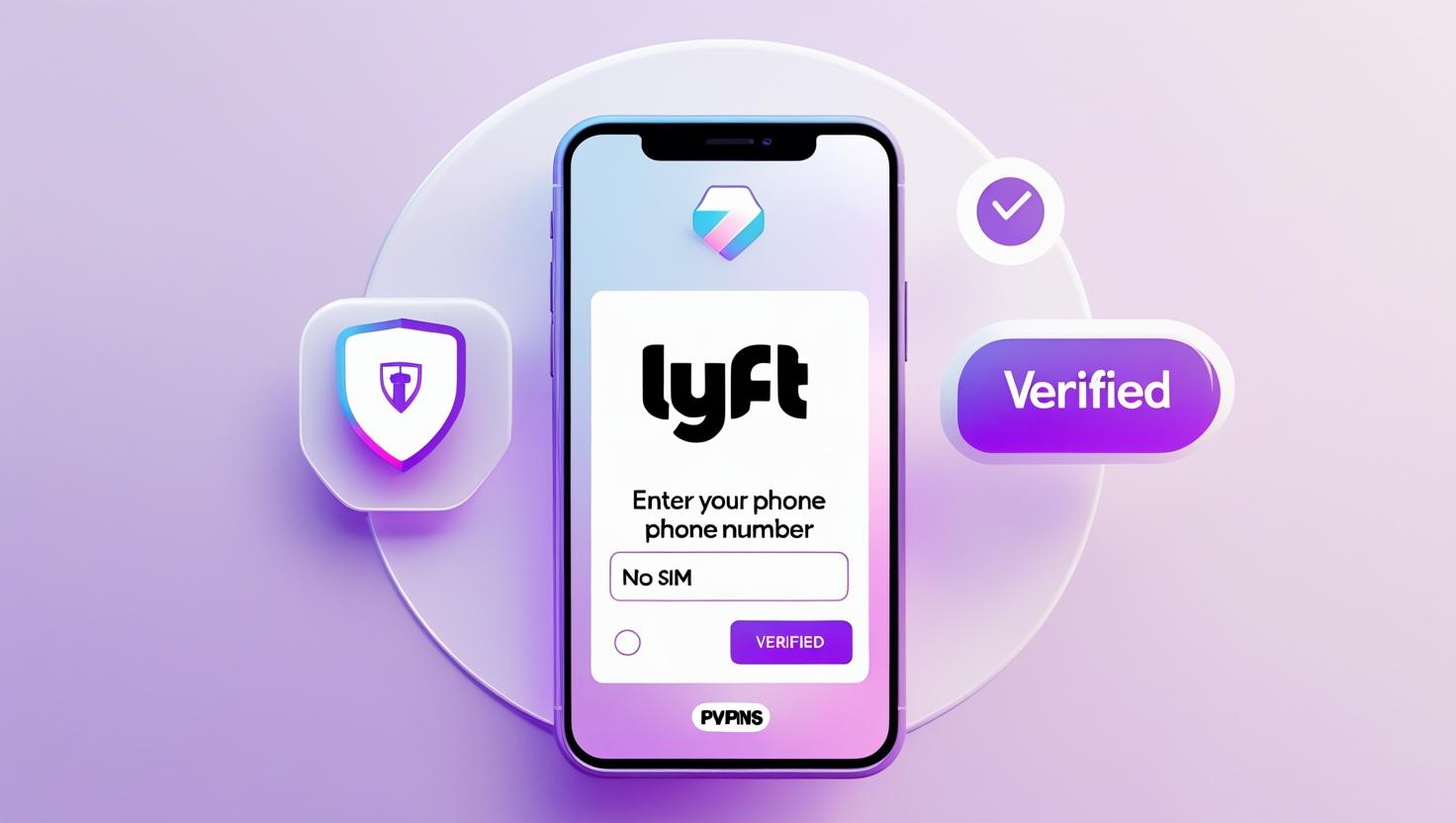 Bypass Lyft phone number requirement using online SMS verification