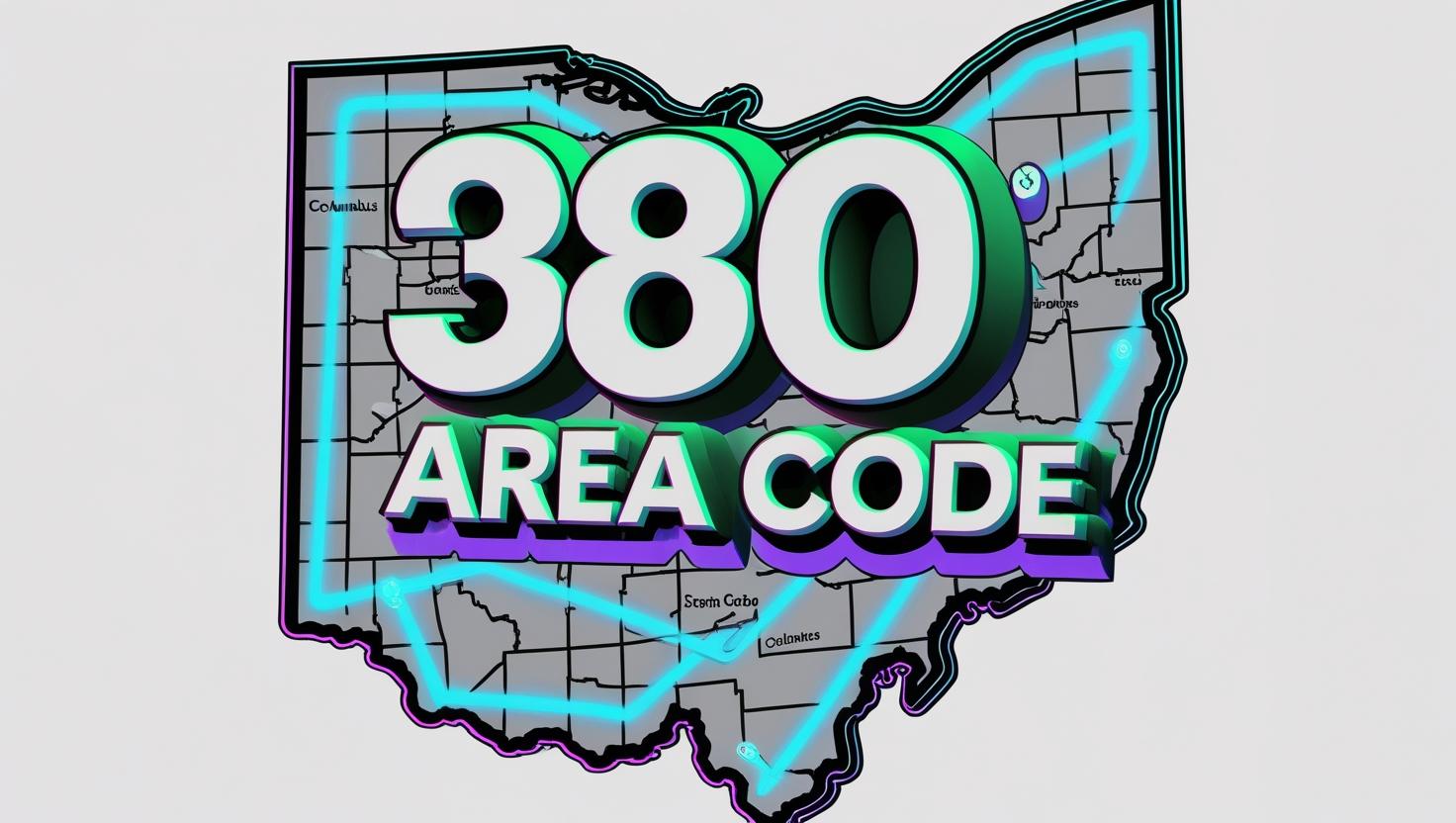 Columbus Ohio 380 area code graphic