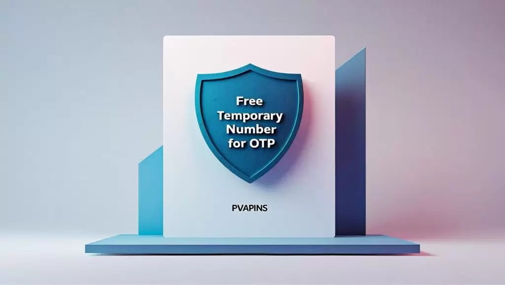 Free temporary number for OTP with PVAPins logo – secure online SMS verification