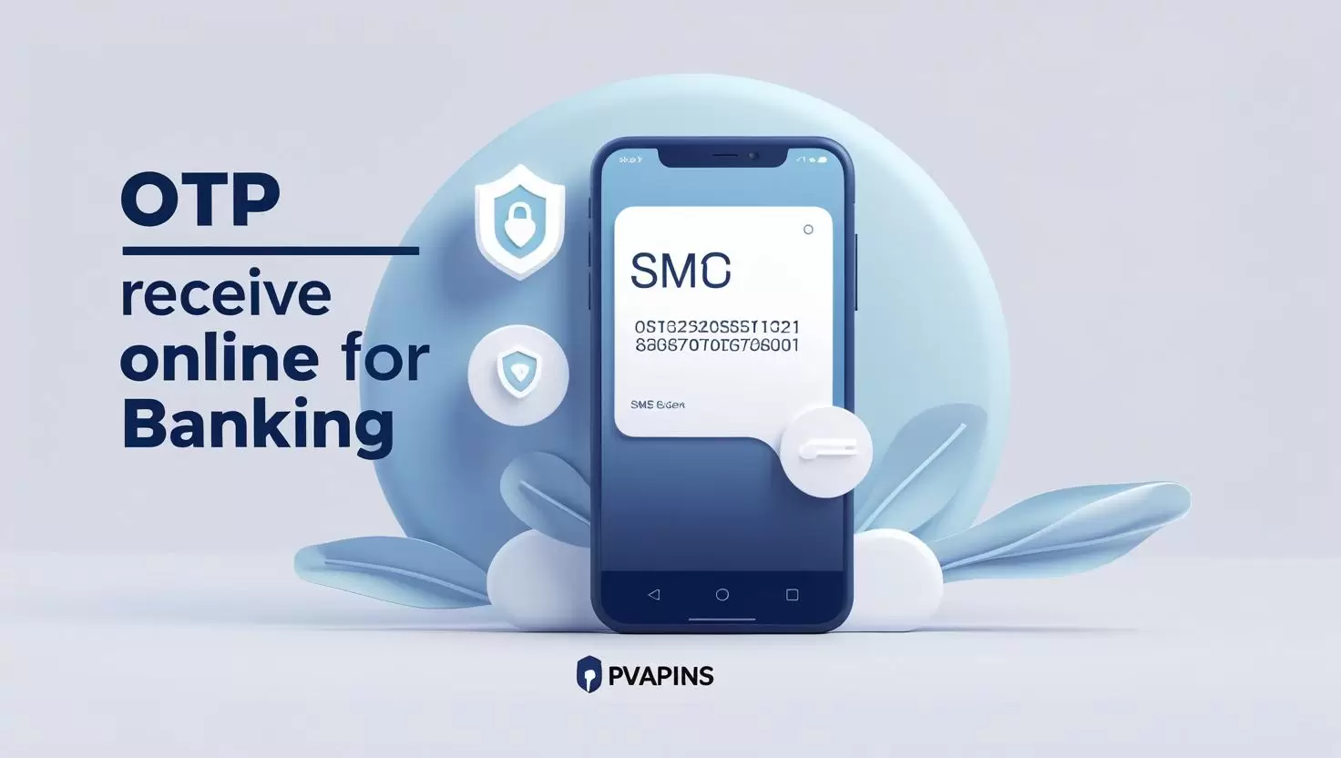 OTP receive online for banking with secure virtual numbers – PVAPins logo