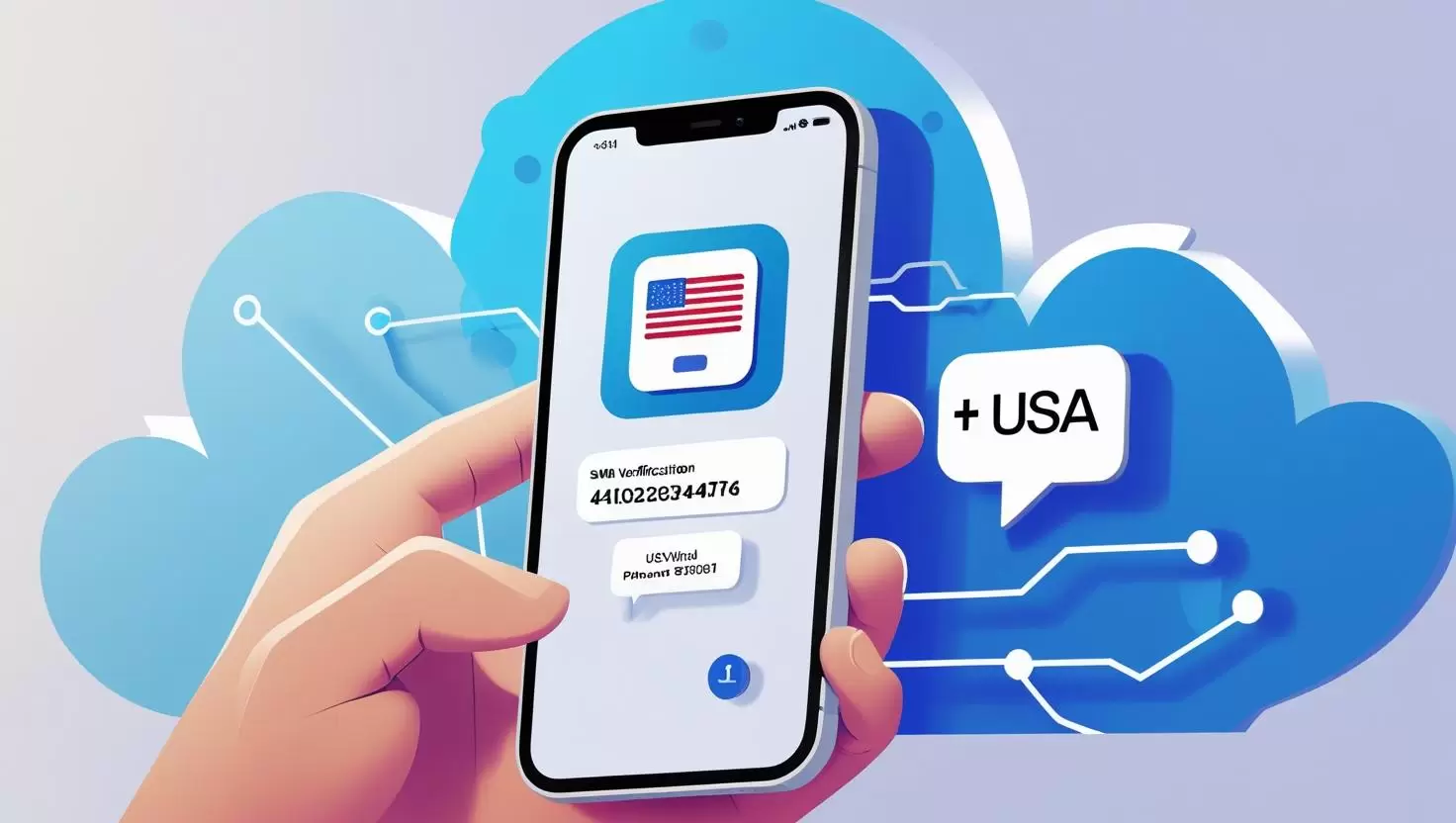 Online USA number receiving SMS instantly with PVAPins logo — secure virtual phone solution.