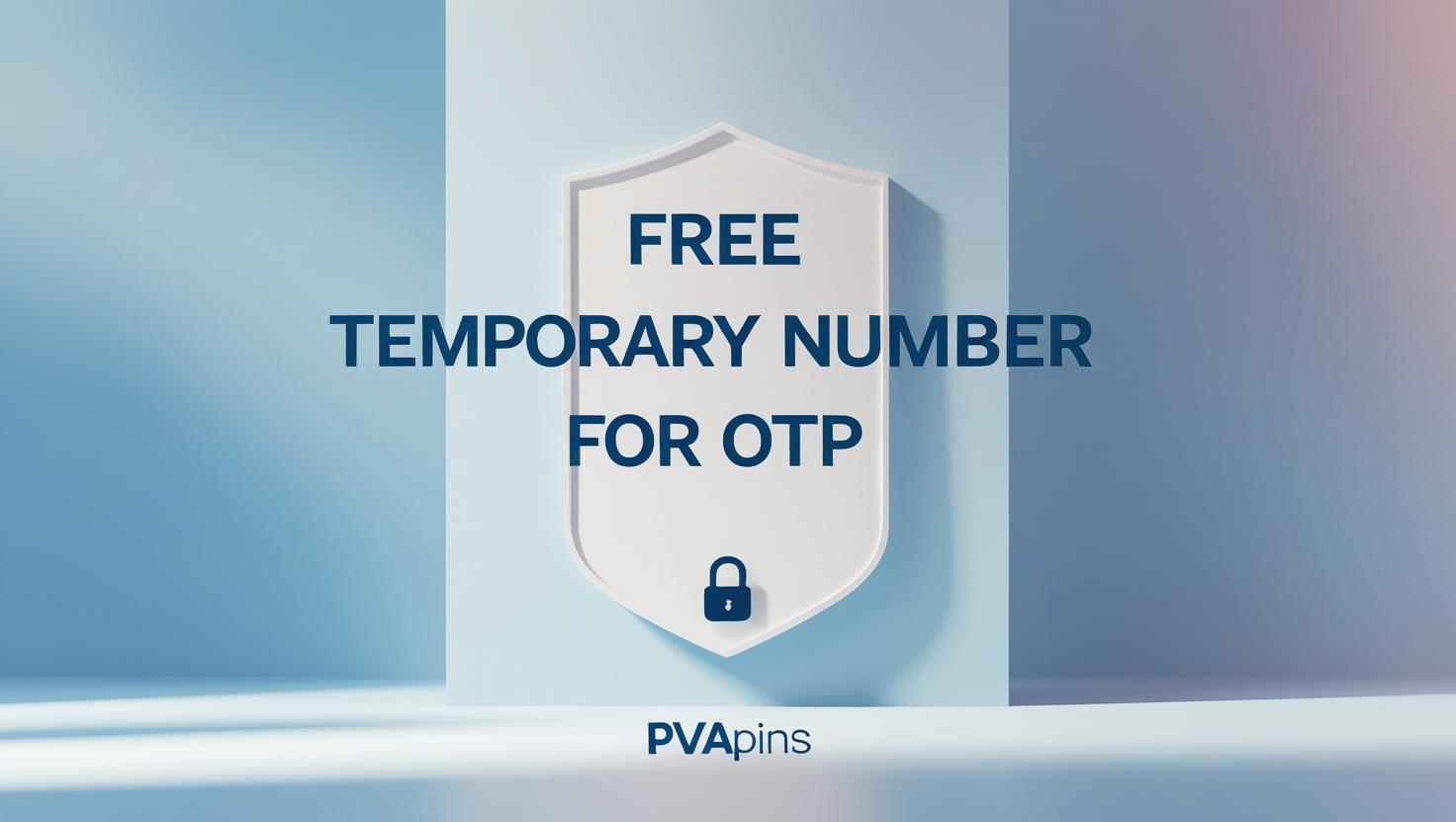 PVAPins banner highlighting free virtual number for OTP verification without SIM card