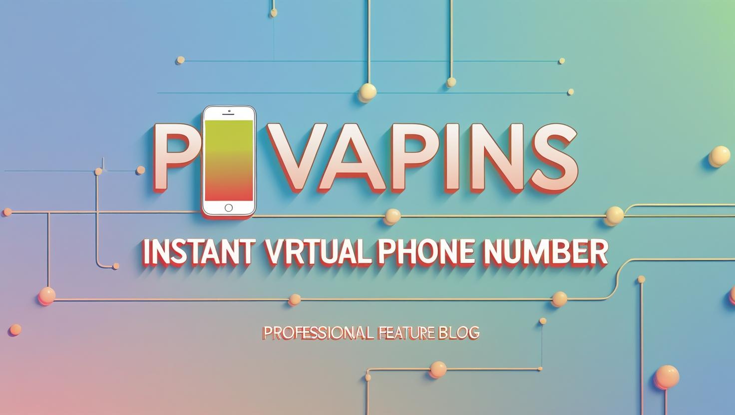 PVAPins instant number activation digital illustration