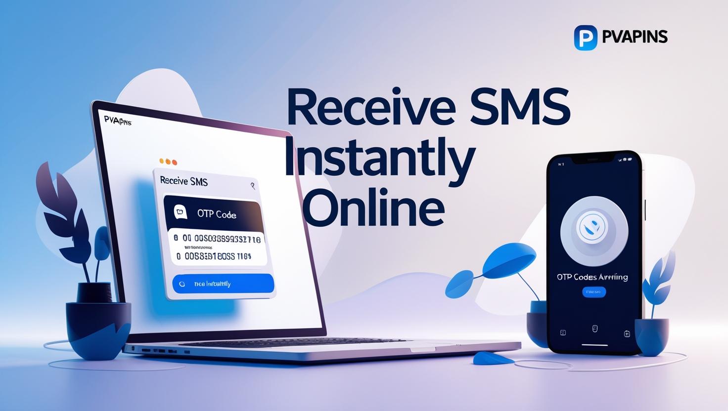 PVAPins platform displaying fast SMS verification codes online with secure web inbox.