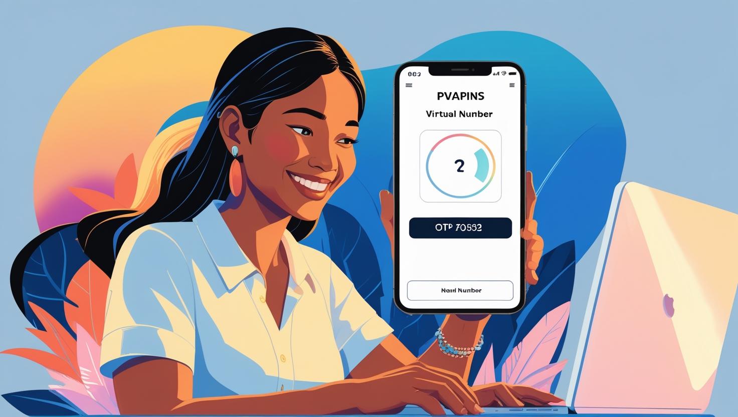 PVAPins virtual number dashboard used for Temu verification