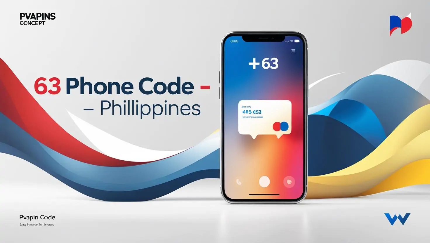 Philippines country code +63 with smartphone receiving OTP SMS
