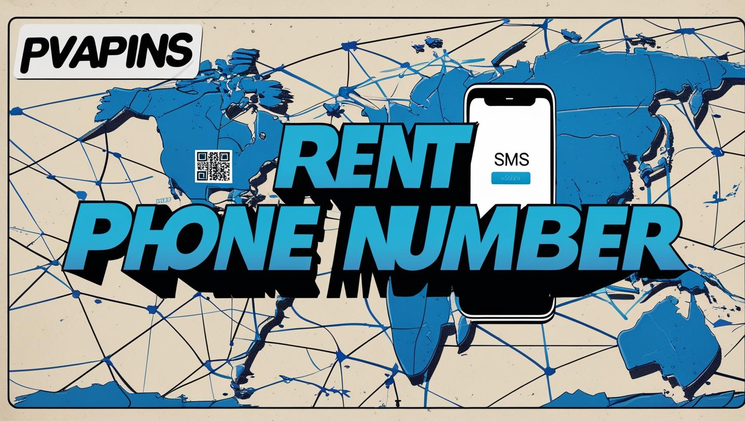 Rent virtual phone number with PVAPins – smartphone receiving SMS OTP worldwide