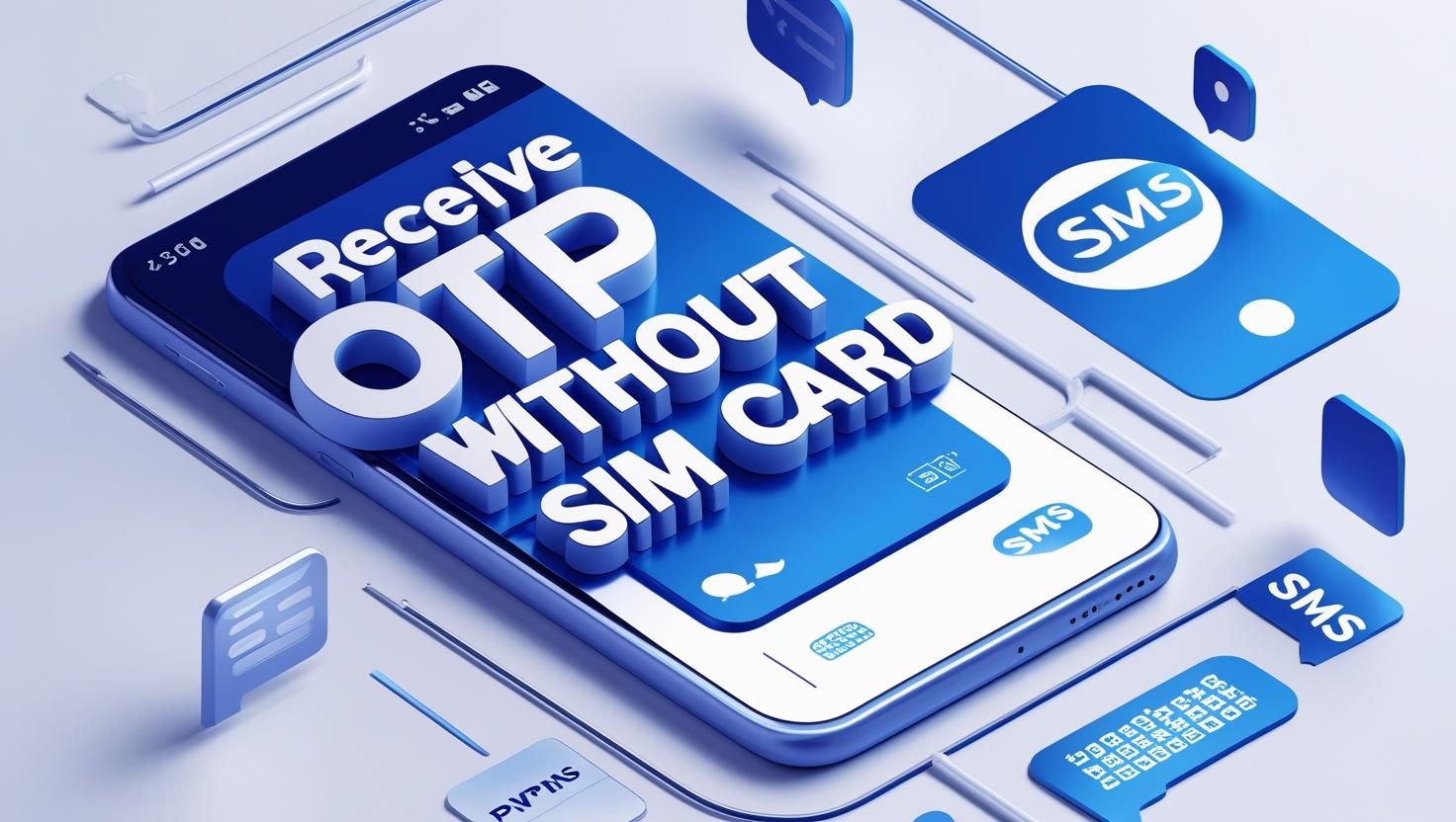 Secure OTP without SIM card digital banner from PVAPins