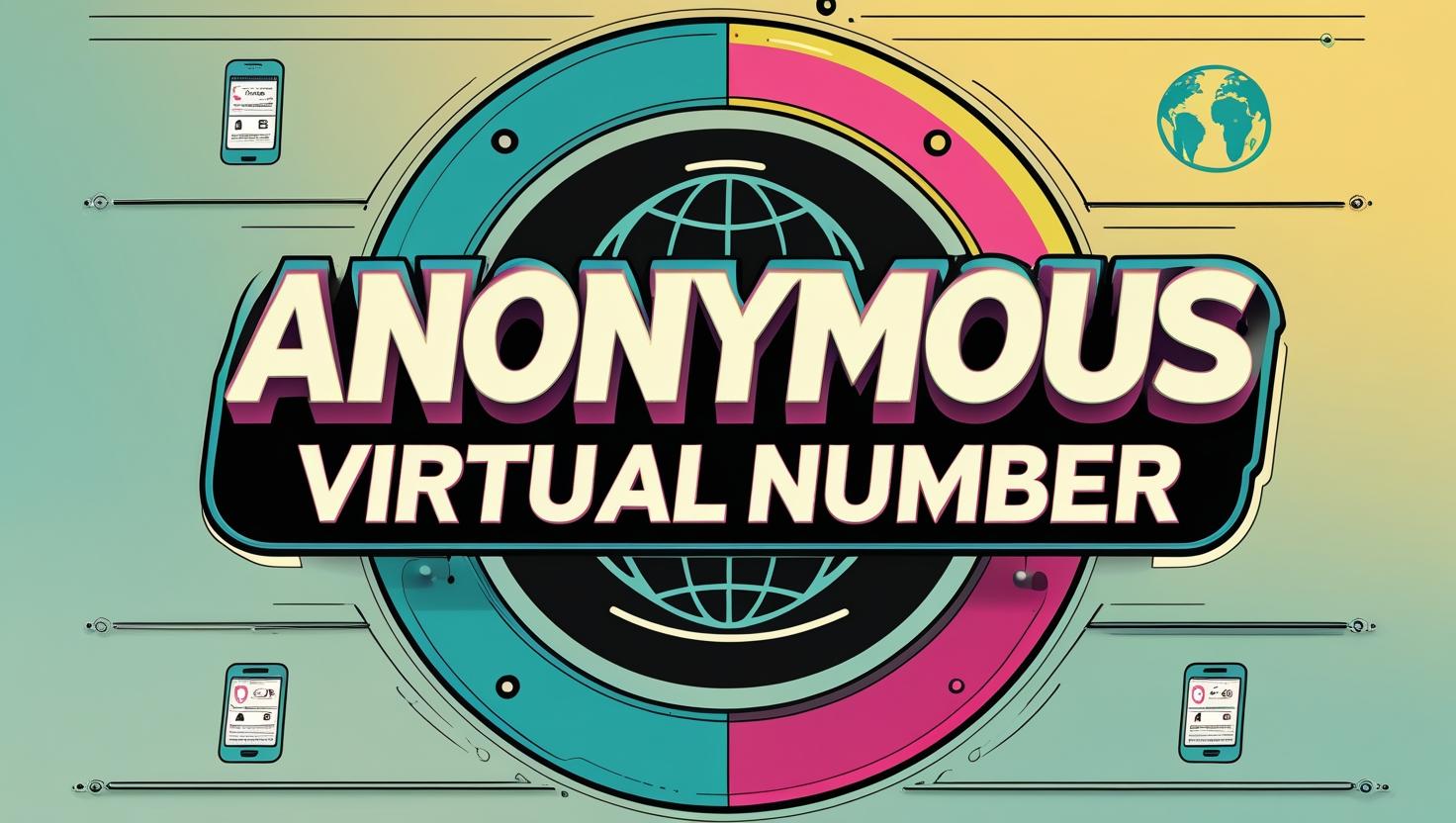 Secure virtual number illustration showing privacy protection