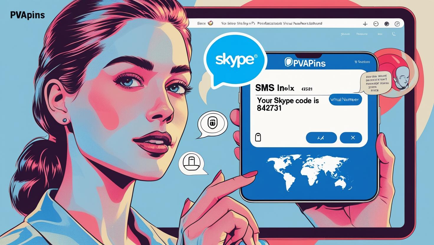 Skype signup without phone using virtual SMS inbox