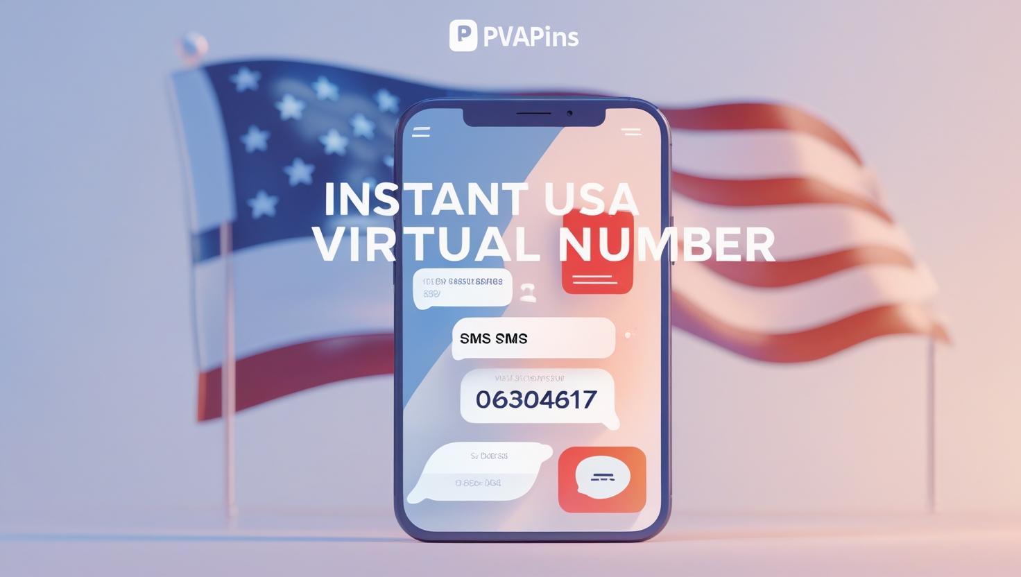 Smartphone receiving OTP online using PVAPins instant USA virtual number