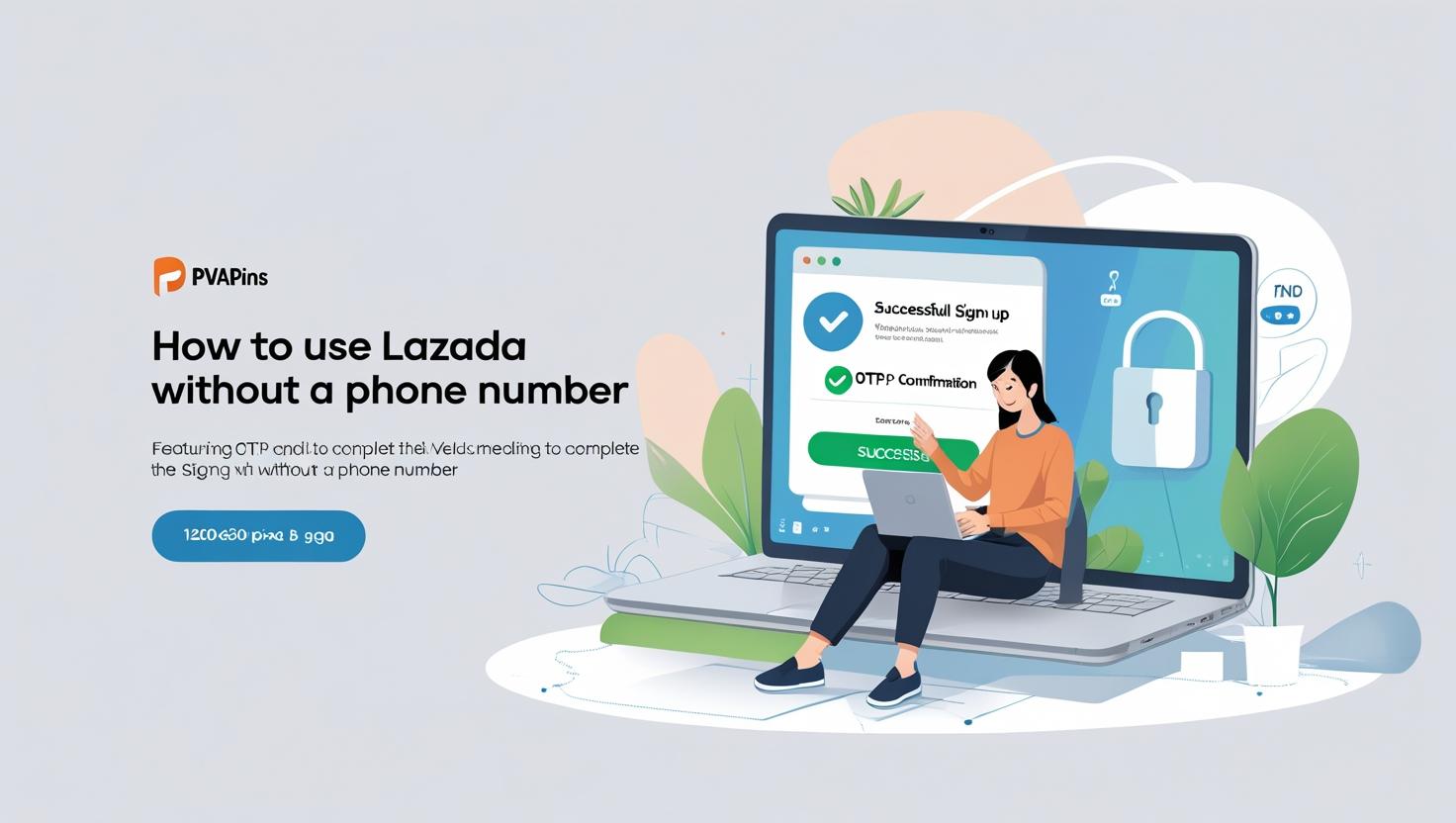 User signing up for Lazada using a virtual number from PVAPins