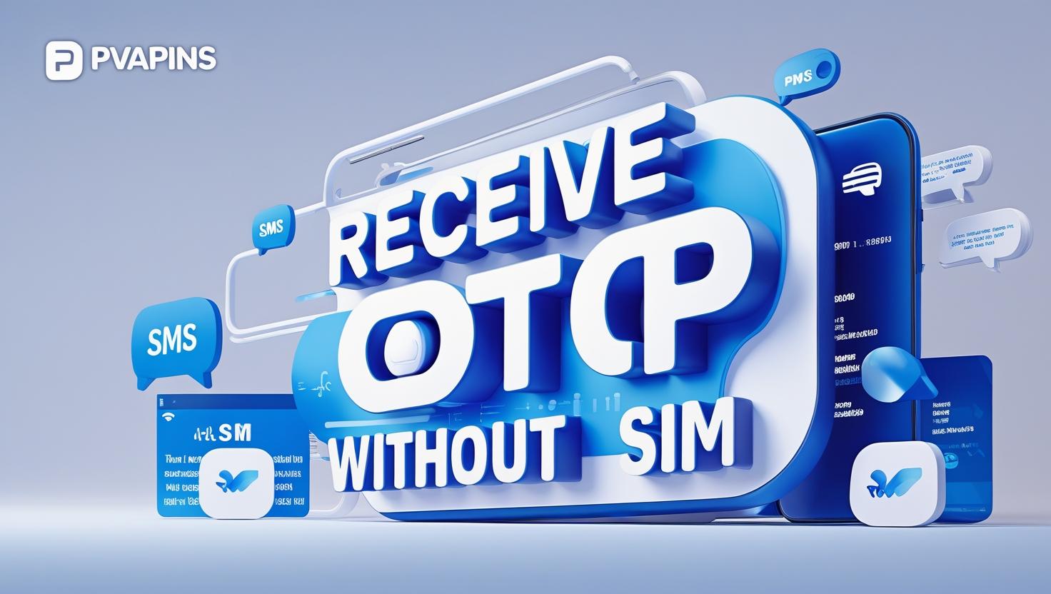 Virtual number and SMS verification illustration by PVAPins