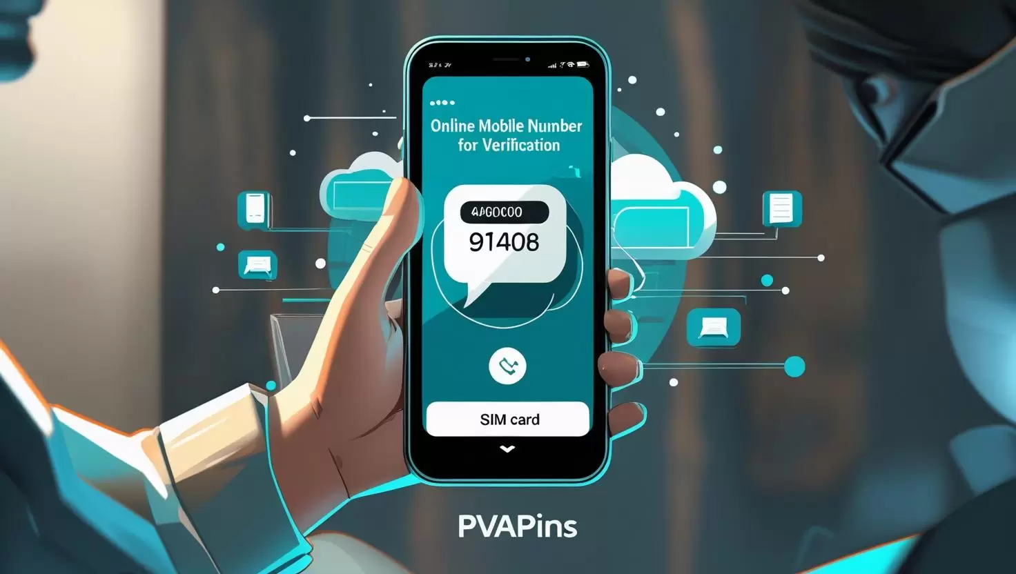 Virtual phone number receiving OTP online – secure SMS verification by PVAPins.