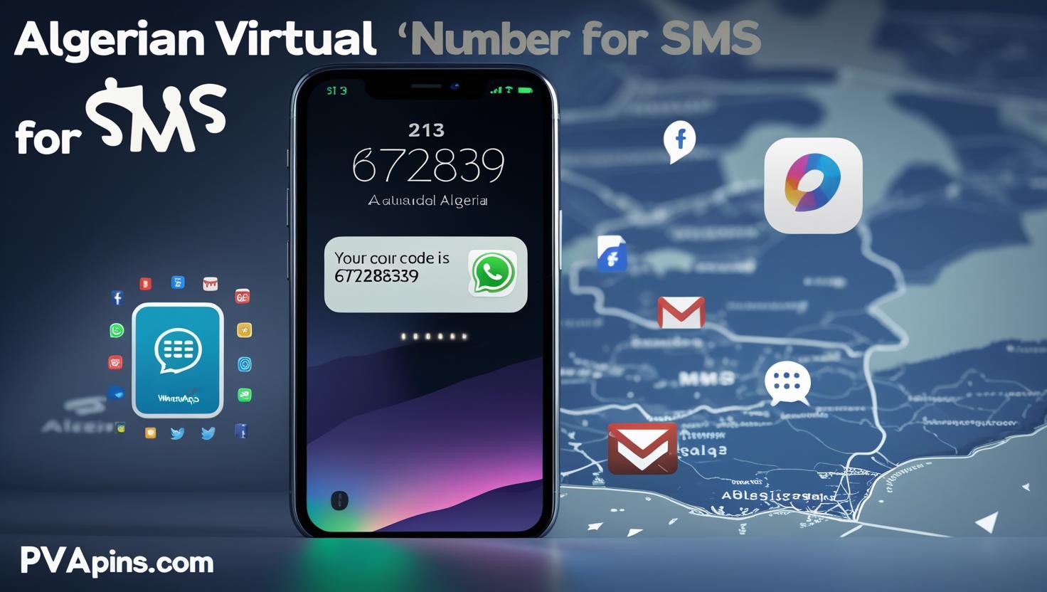 virtual phone number from PVAPins receiving SMS code