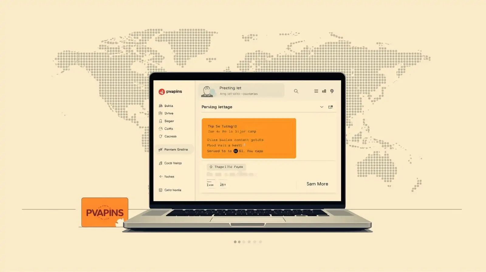 Illustration of a secure OTP verification screen with a world map backdrop, highlighting global SMS coverage