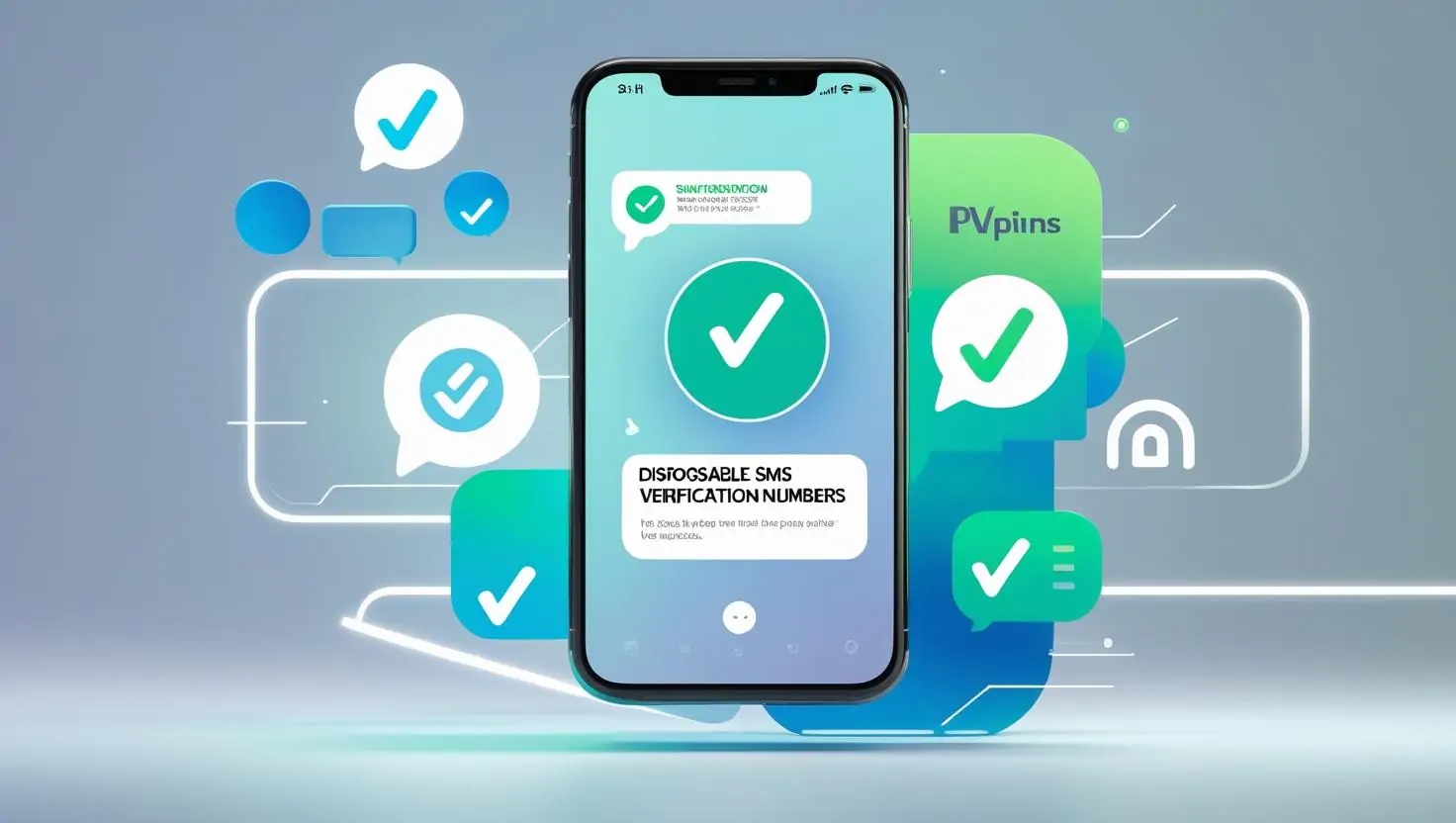 Smartphone displaying OTP code received through a disposable SMS verification number on PVAPins