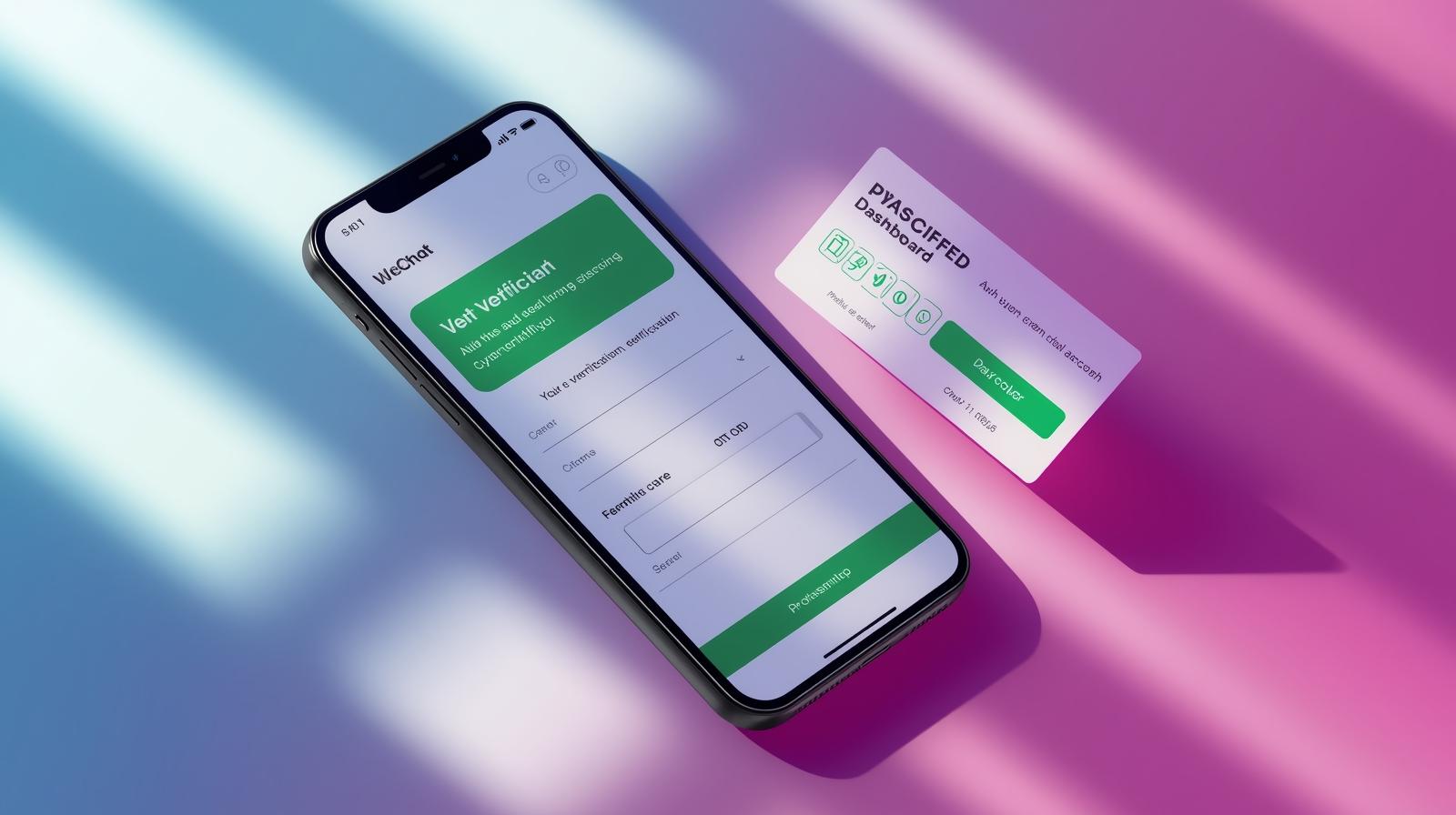 User entering a virtual number for WeChat on a smartphone