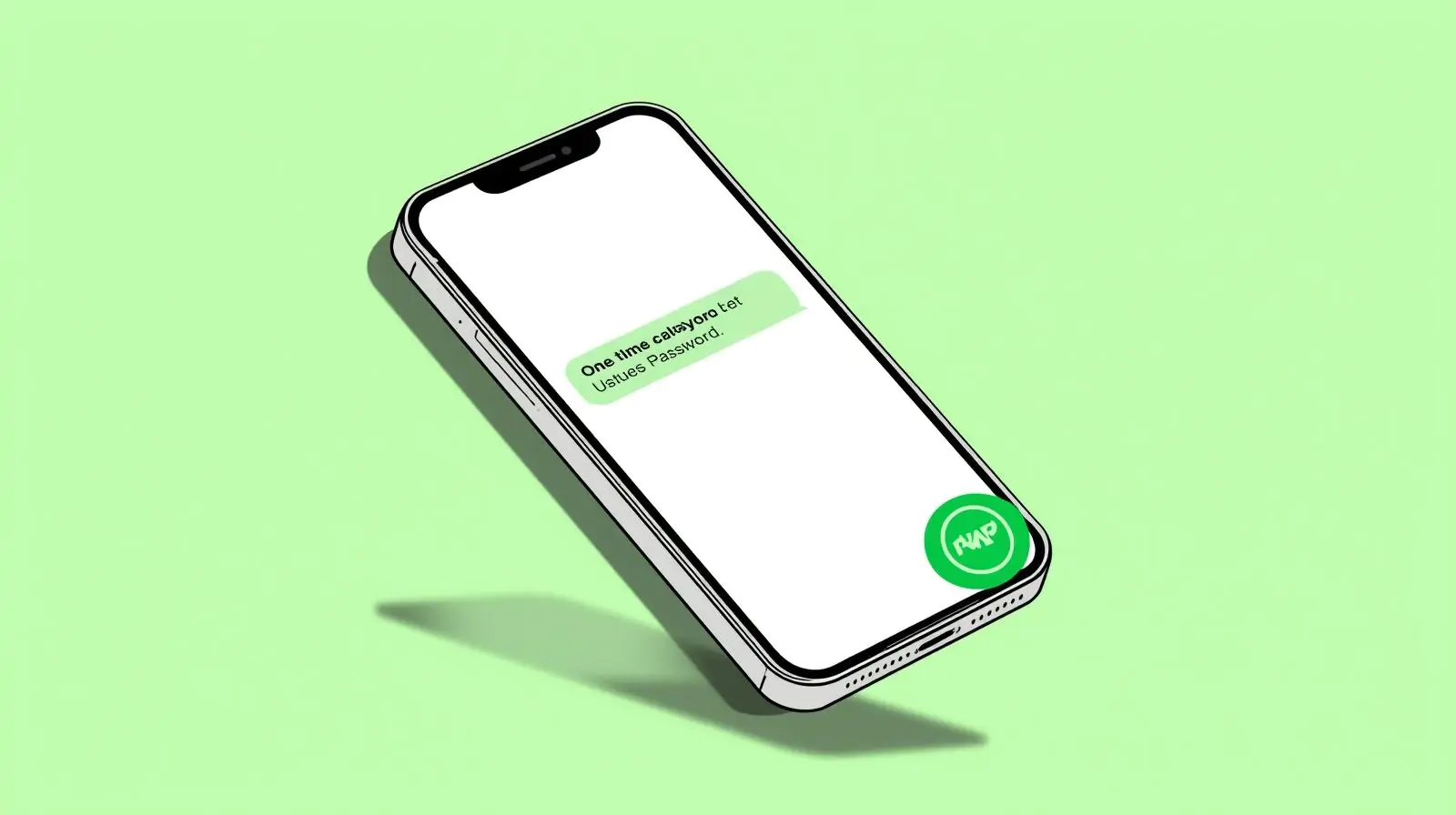 Verification success message on a LINE-style chat screen