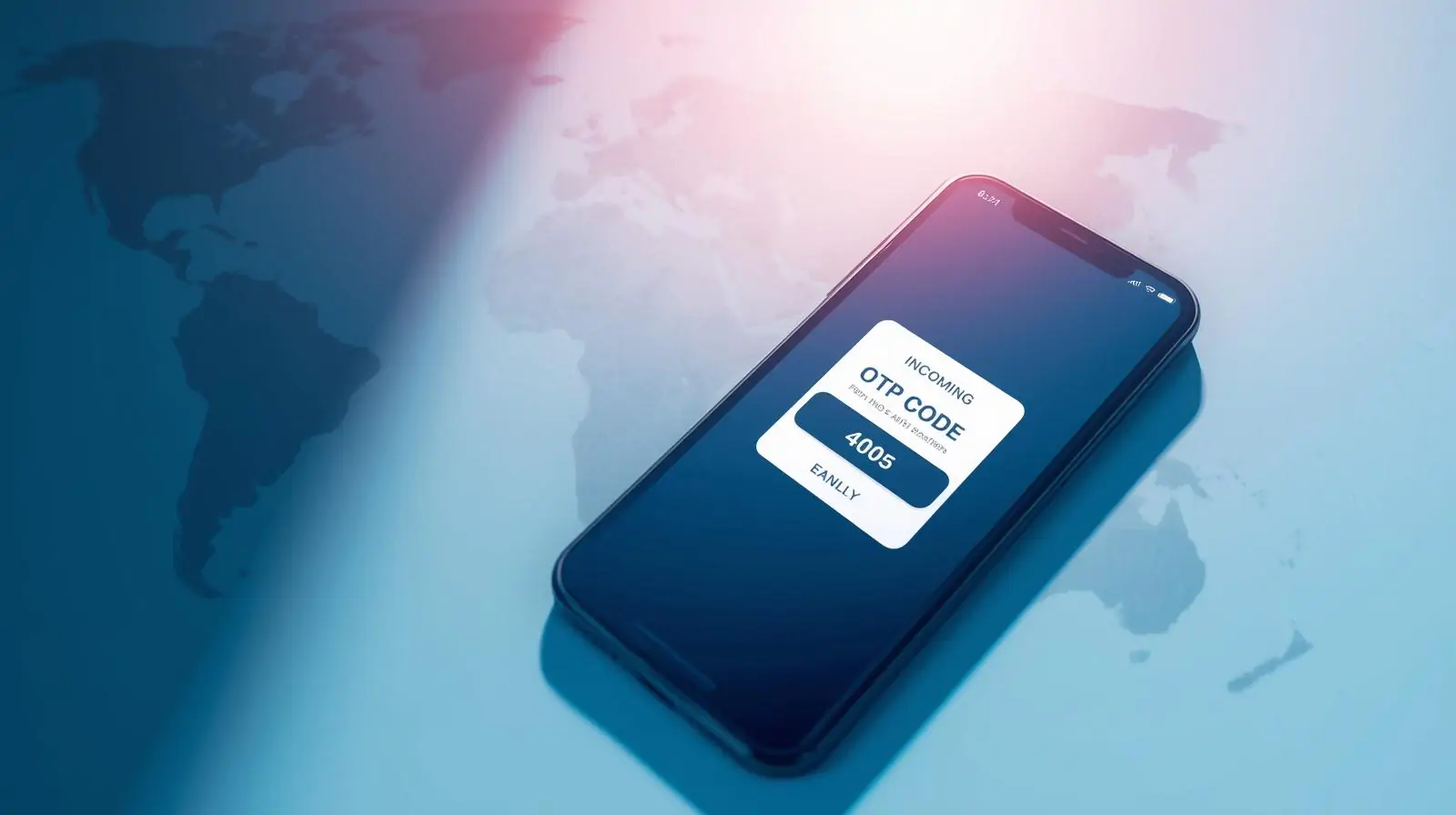 Dashboard view showing real-time SMS OTP delivery for account sign-up.