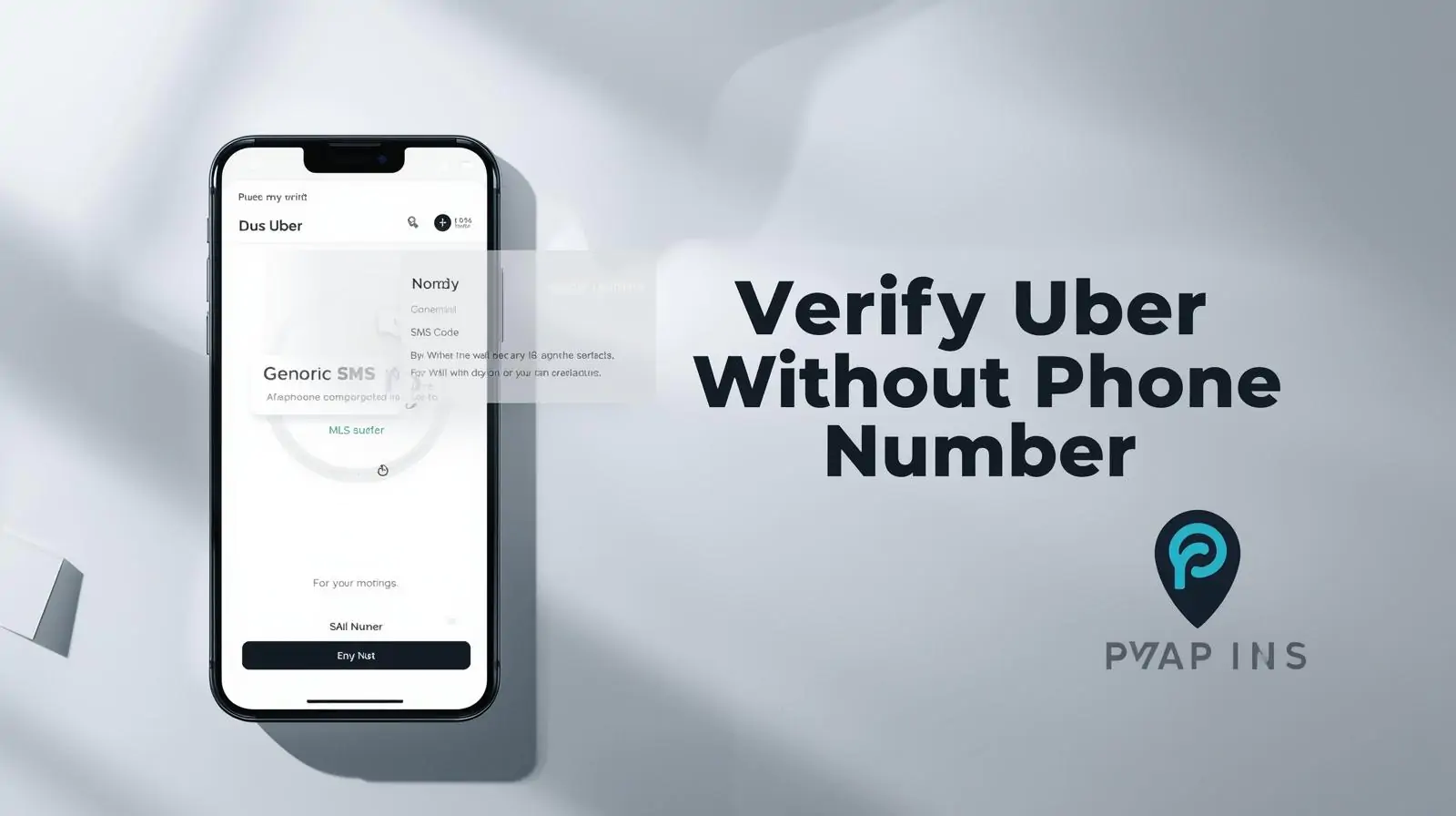 Illustration of verifying Uber without using a personal phone number through PVAPins