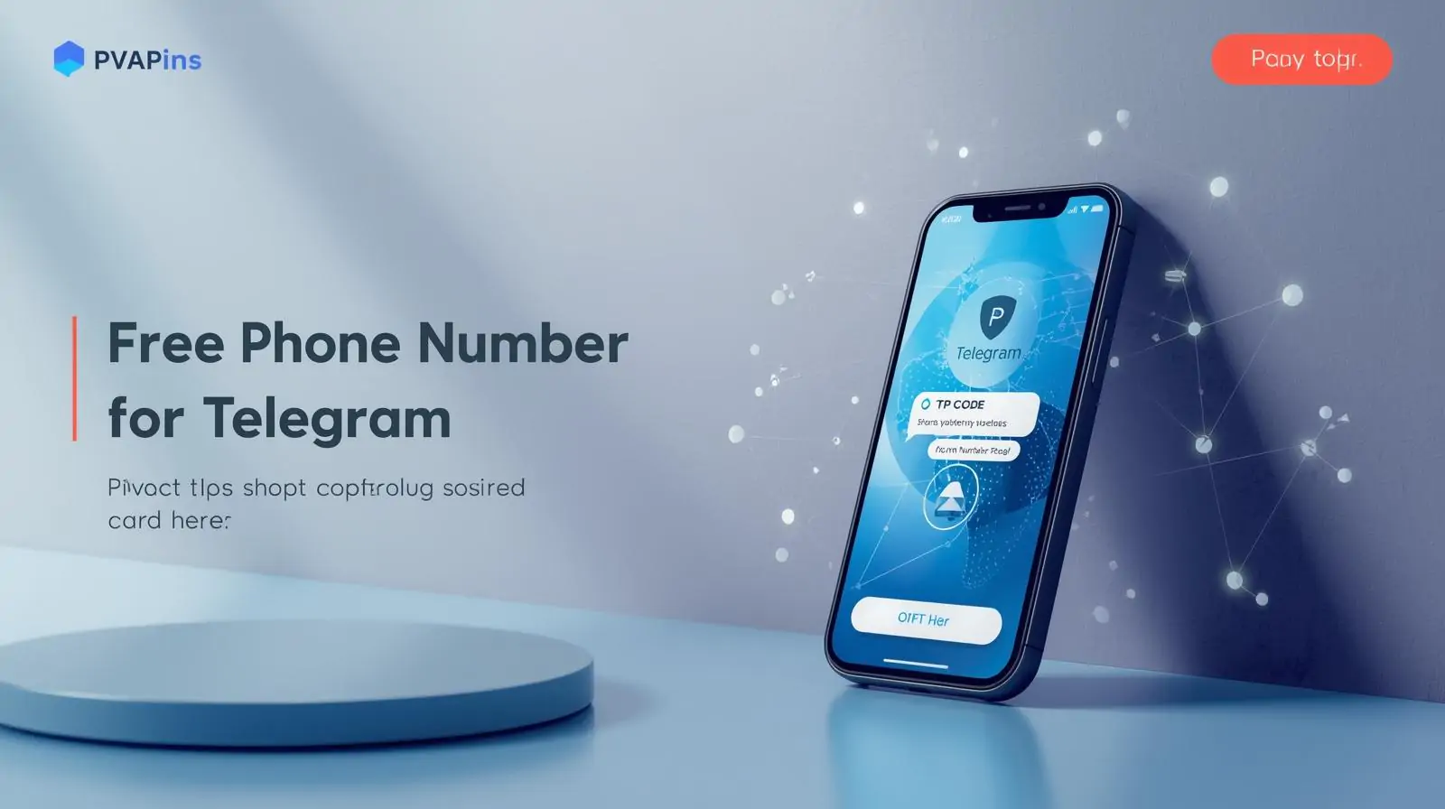 Selecting a country-matched PVAPins number to verify a new Telegram account