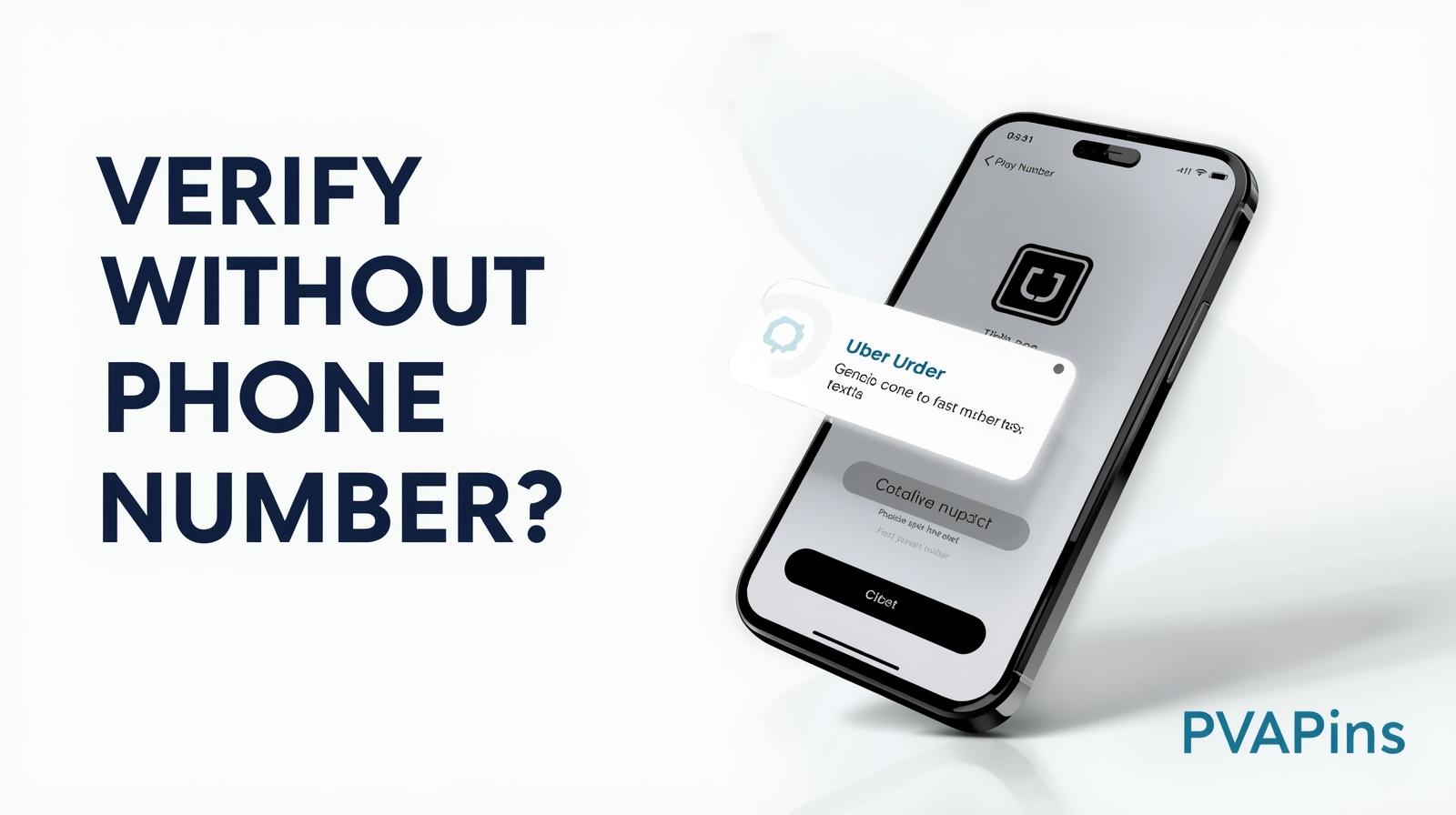 Smartphone receiving Uber OTP code via a private virtual number for secure login