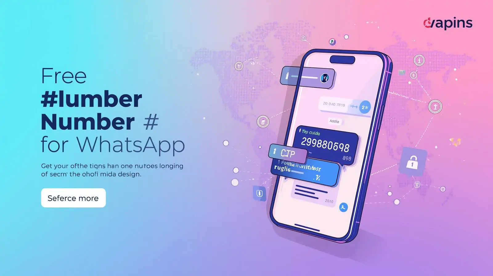 Smartphone screen showing WhatsApp OTP received instantly via virtual number