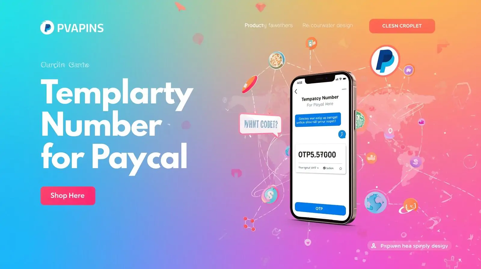 Temporary Number for PayPa Fast Private OTP PVAPins