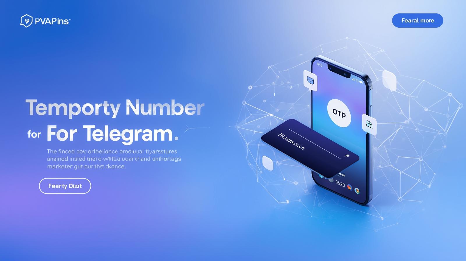 User selecting a country and number to get a Telegram OTP online