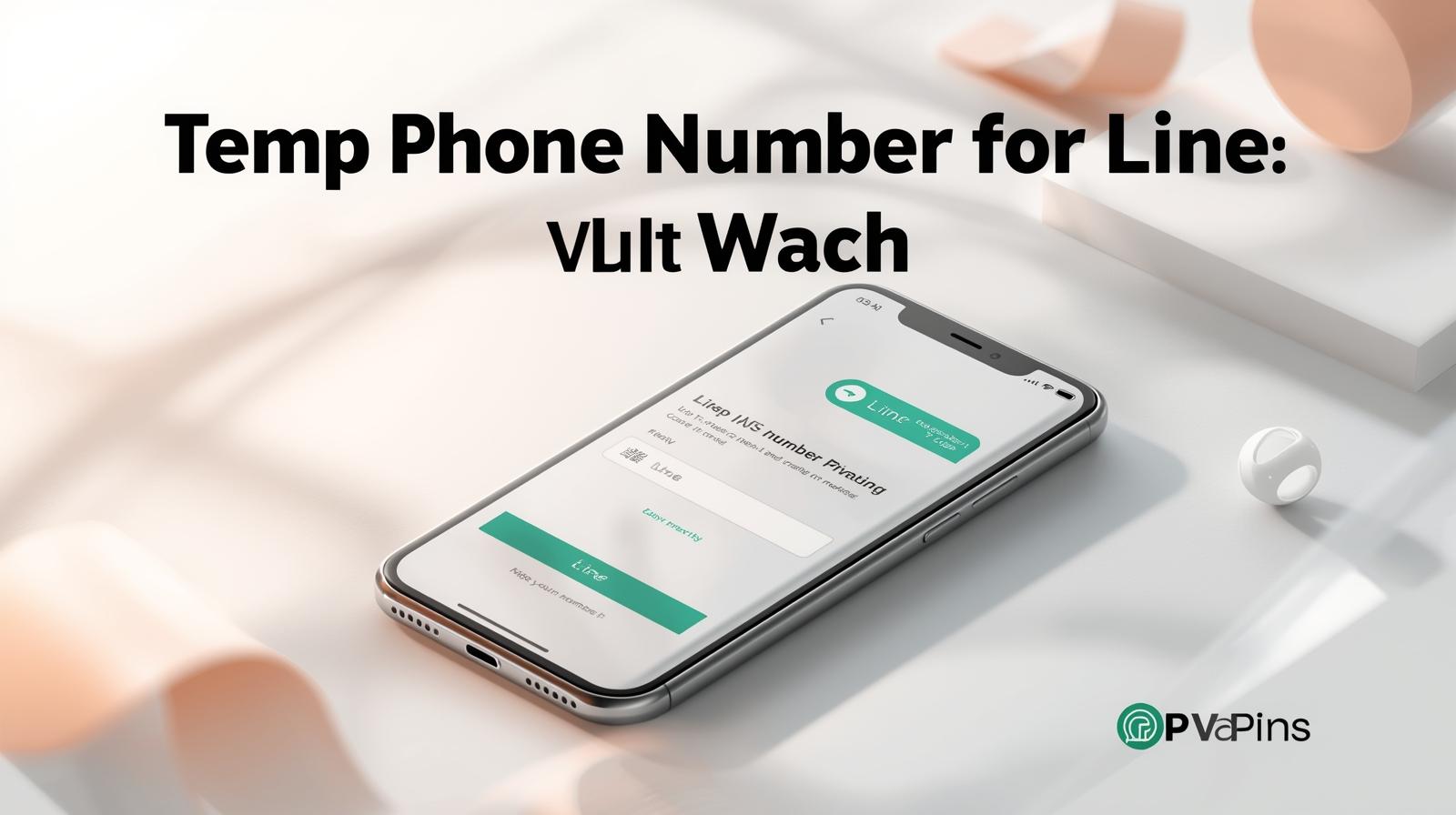 Illustration of a virtual phone number for LINE verification