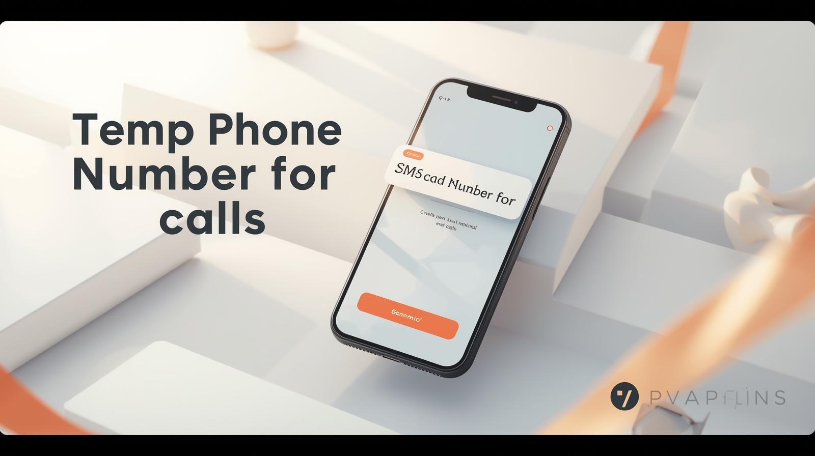 Person using a temporary phone number for online verification on their phone.