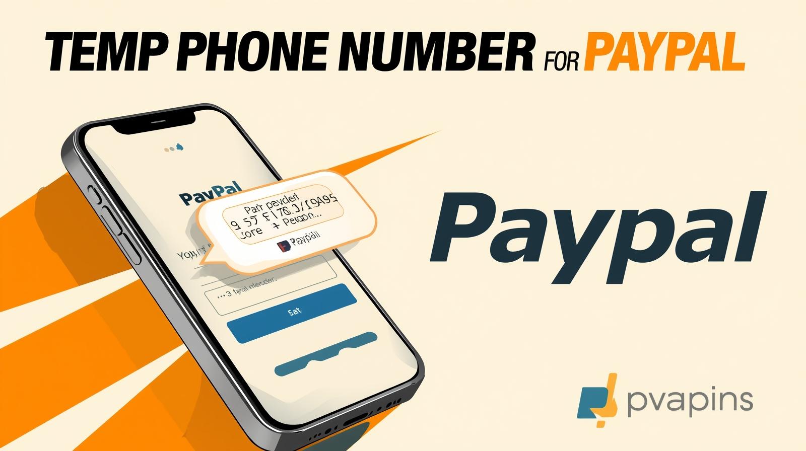 Phone displaying a PayPal verification code screen with a privacy lock icon