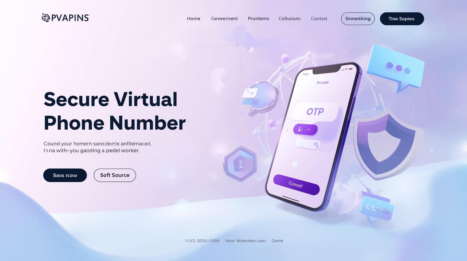 Secure virtual phone number for OTP