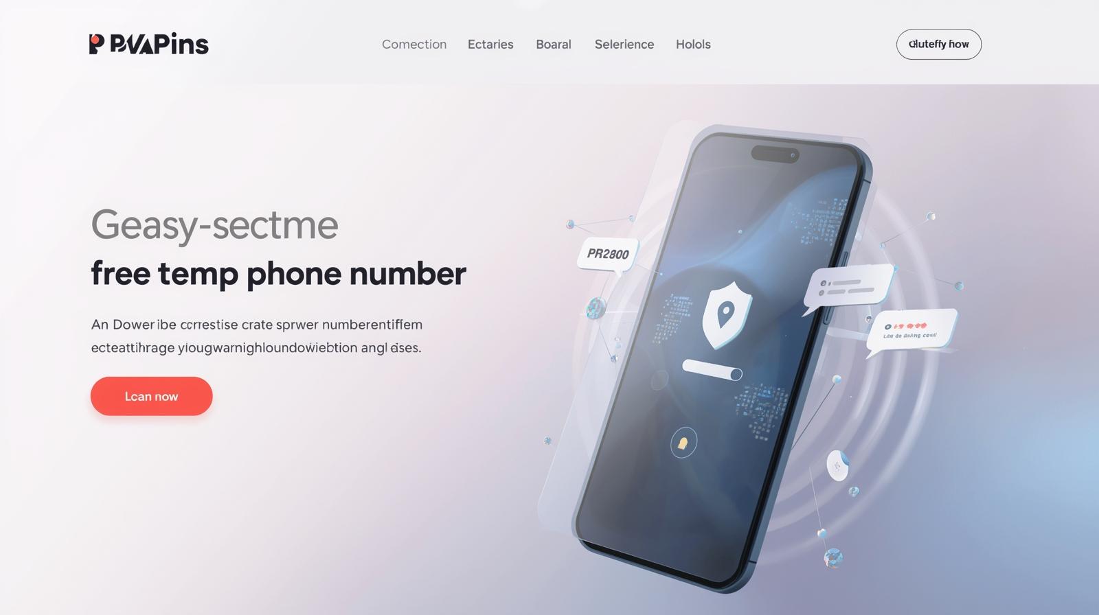 Select country and get a free temp phone number on PVAPins for fast OTP verification