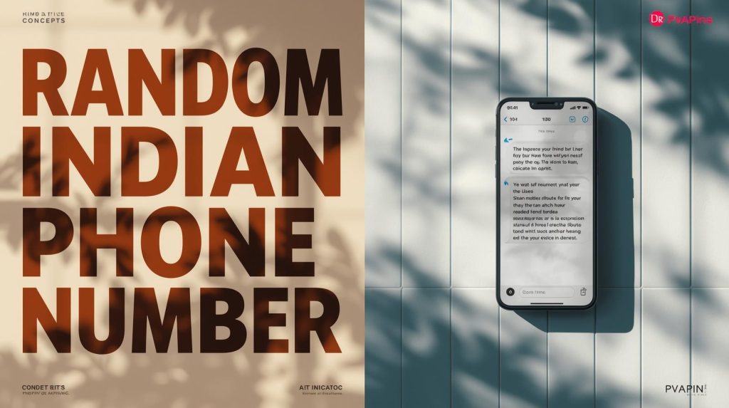 Smartphone showing an OTP message sent to an Indian +91 virtual number.