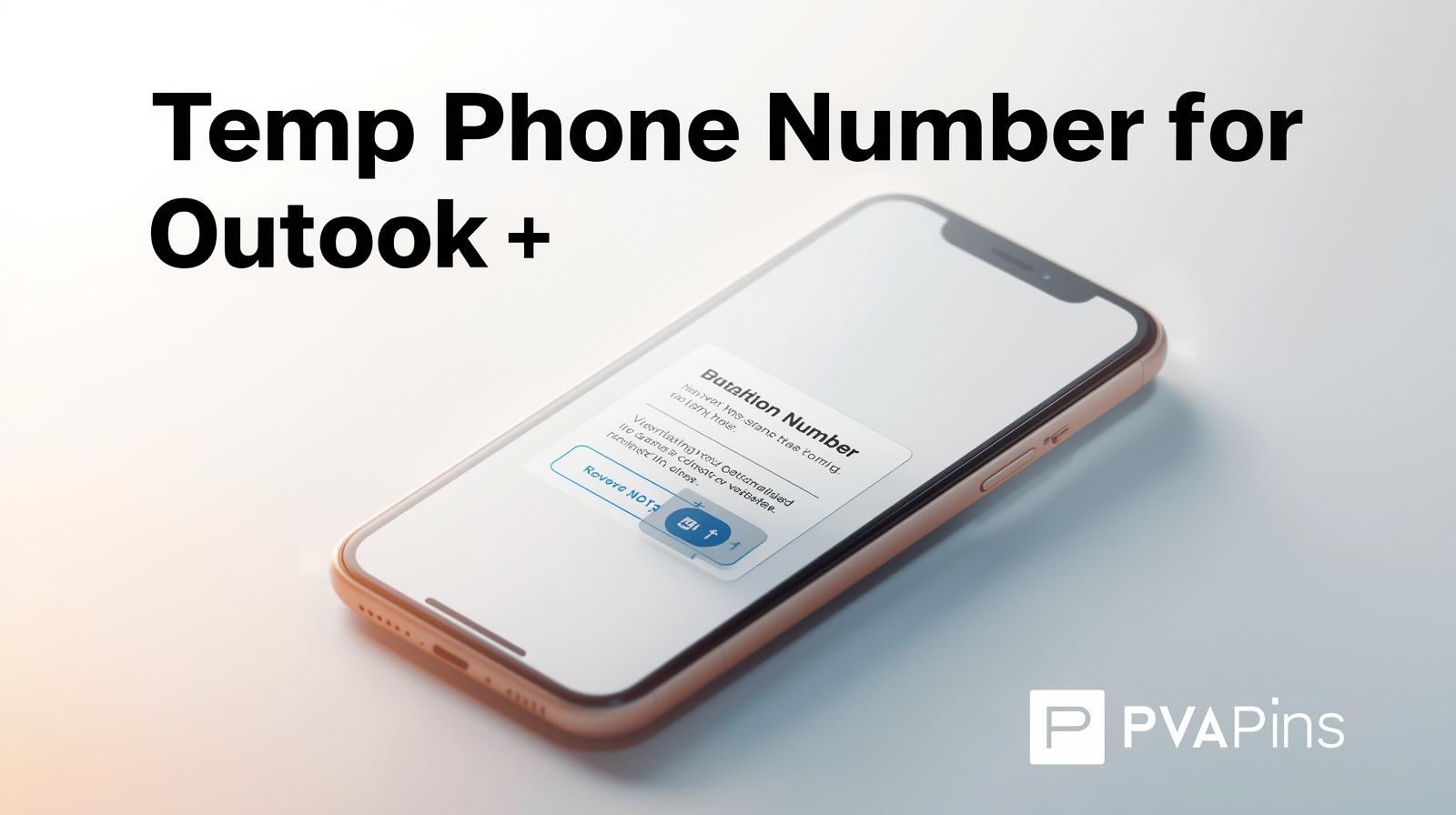 Temp Phone Number for Outlook
