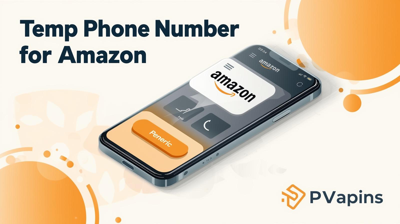 Temporary phone number receiving an Amazon verification code inside the PVAPins app